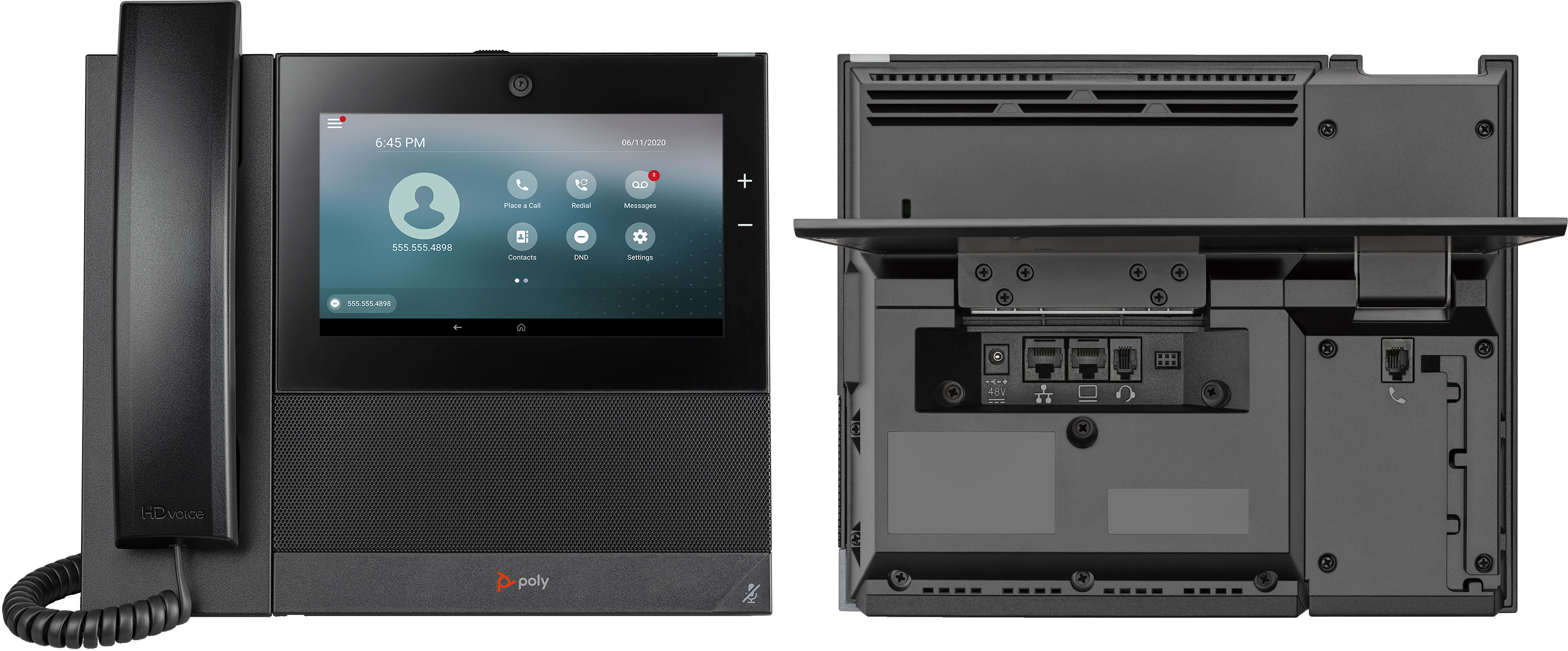 HP POLY CCX 700 Business-Medientelefon mit Open SIP und PoE-fähig, IP-Telefon, Schwarz, Kabelgebunde