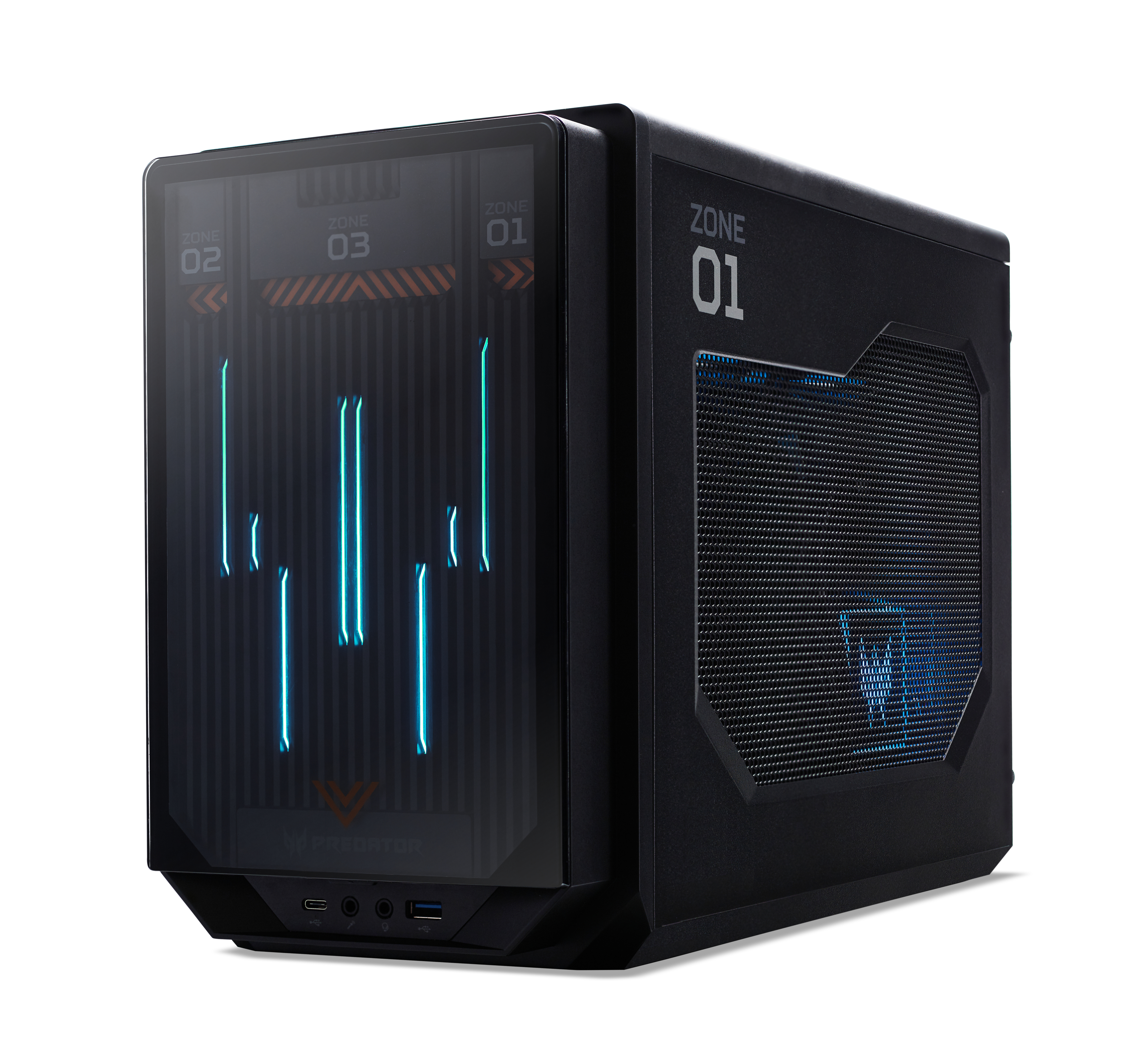 Acer Predator Orion X POX-950 - Kompakte Bauweise - Core i7 13700KF / 3.4 GHz - RAM 32 GB - SSD 2 x