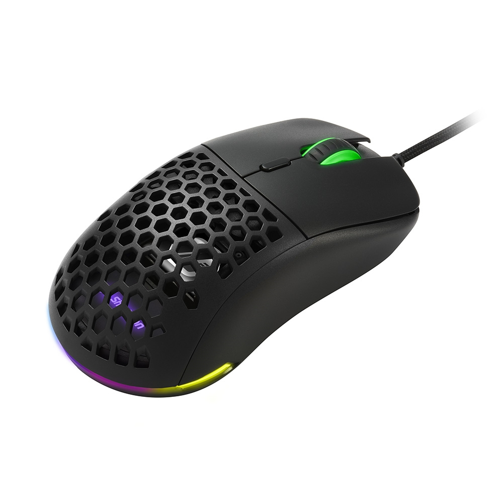 Sharkoon Light² 180, rechts, Optisch, USB Typ-A, 12000 DPI, Schwarz