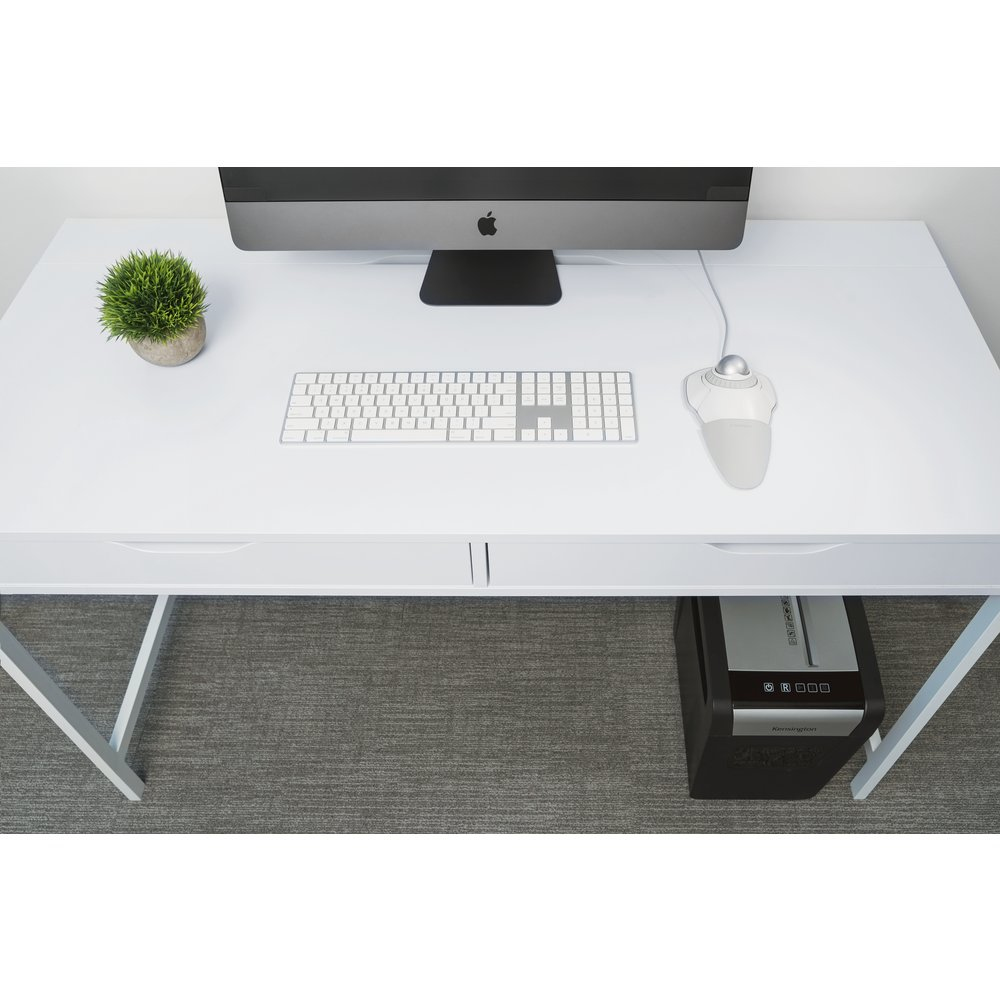 Kensington Orbit® Trackball mit Scroll Ring ? weiß, Beidhändig, Trackball, USB Typ-A, Weiß