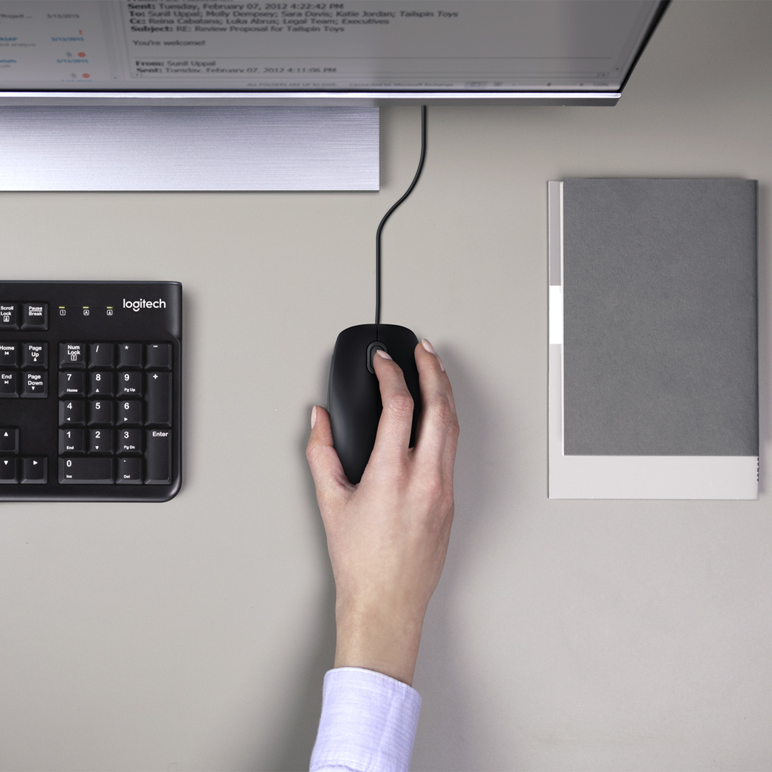 Logitech Desktop MK120 - Tastatur-und-Maus-Set