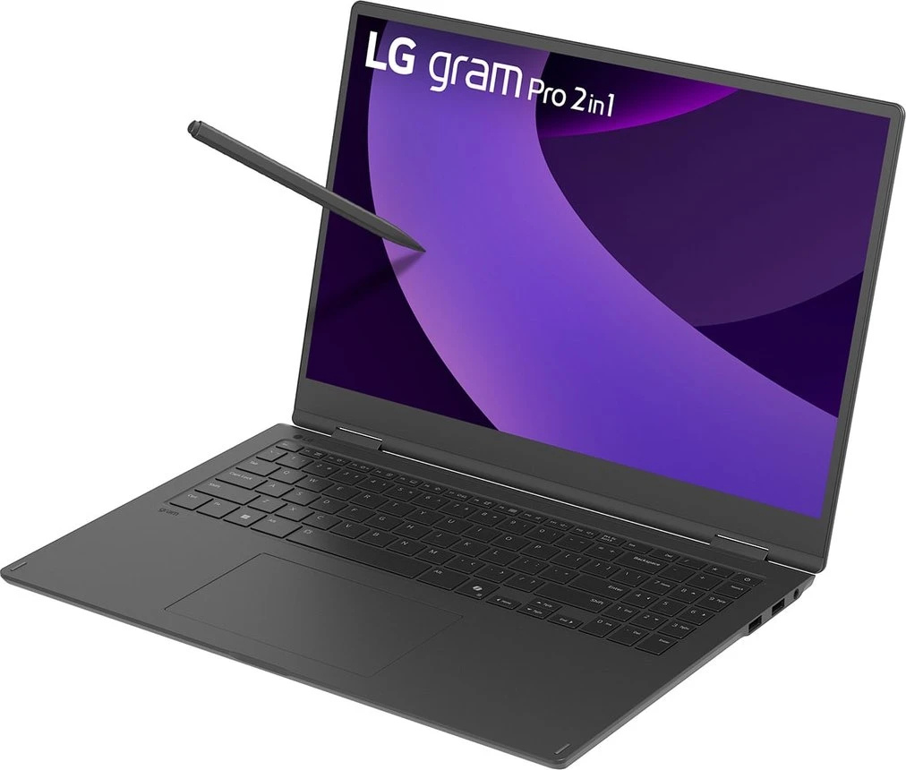 LG gram Pro 16" 2-in-1, Touch, Core U7 255H, 16GB RAM, 1TB SSD, Win11 Pro