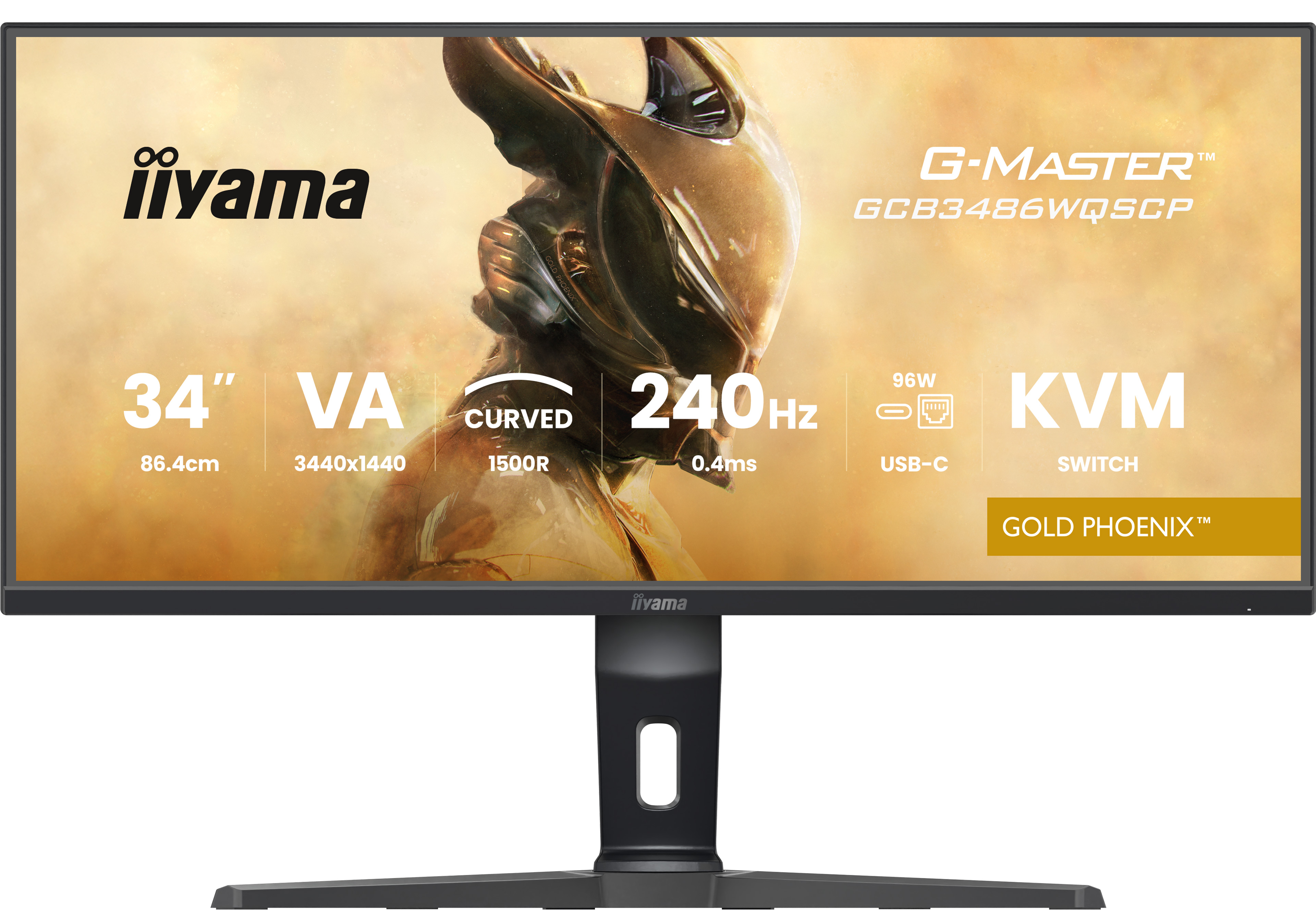 B-WARE - Iiyama G-MASTER Gold Phoenix GCB3486WQSCP-B1 Curved-Monitor 86.4 cm (34") UWQHD, VA, 1ms, H