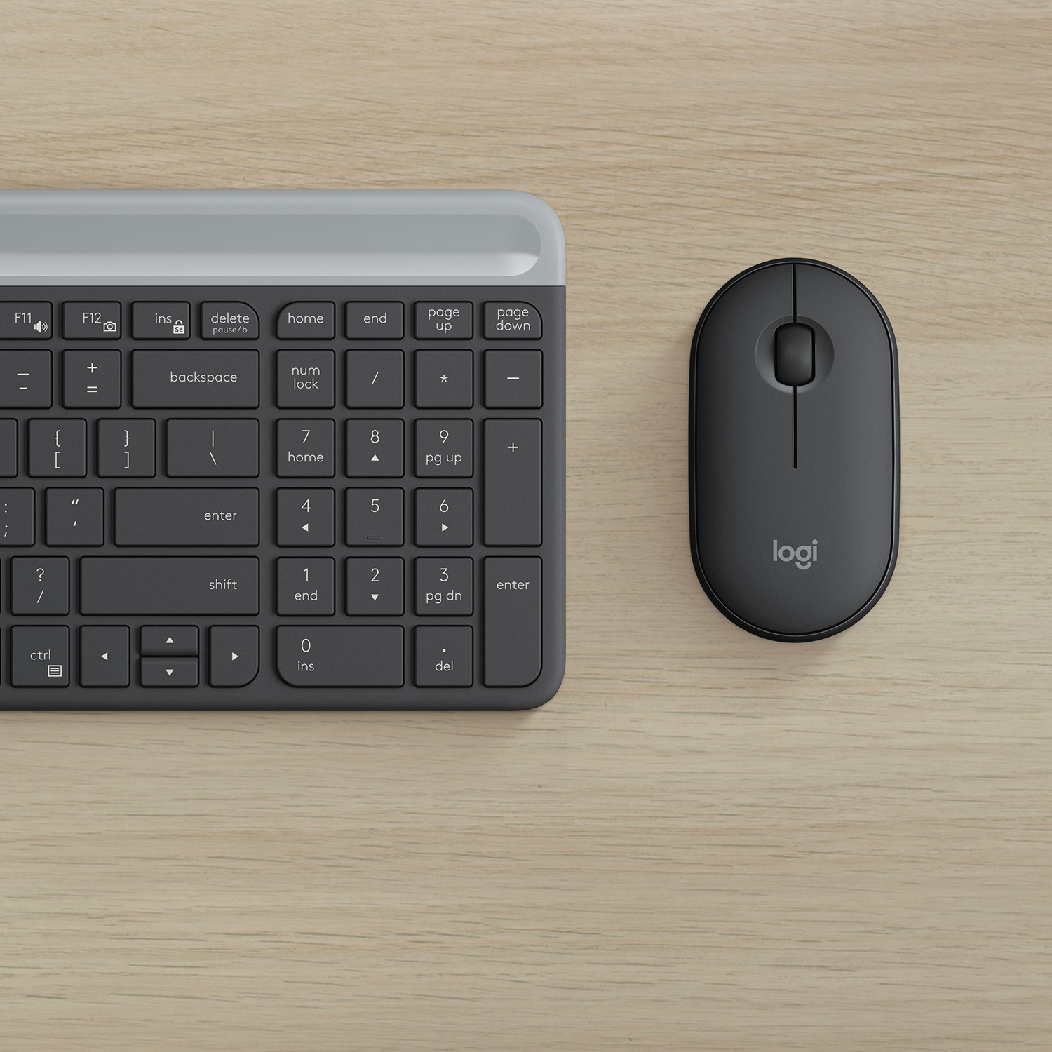 Logitech Slim Wireless Combo MK470 - Tastatur-und-Maus-Set