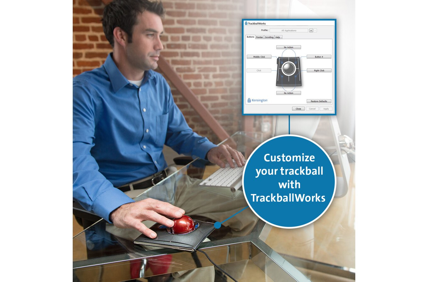 Kensington SlimBlade Trackball - Trackball