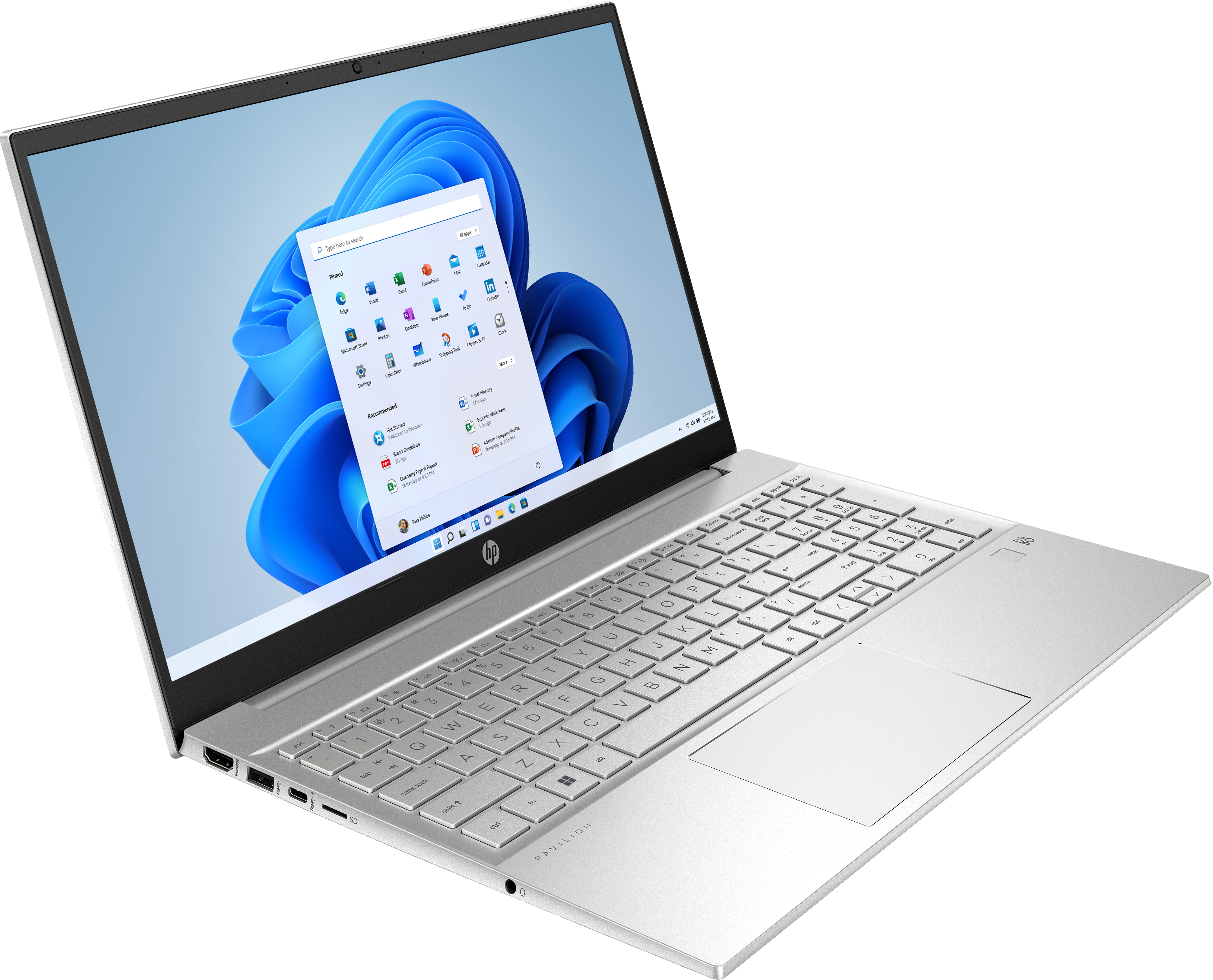 HP Pavilion 15-eh3180ng, AMD Ryzen? 7, 39,6 cm (15.6"), 1920 x 1080 Pixel, 16 GB, 512 GB, Windows 11
