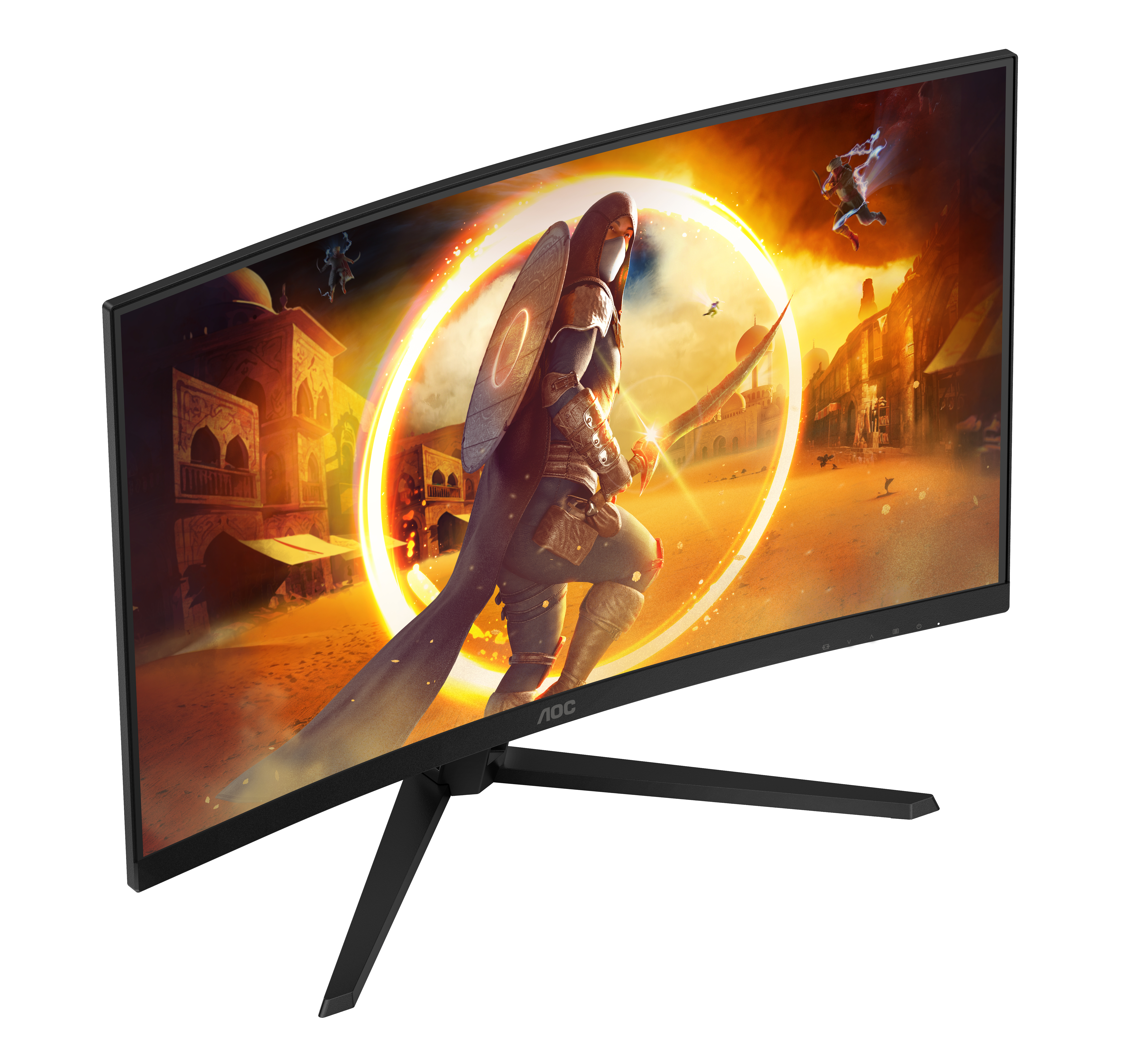 AOC G4 CQ32G4VE, 80 cm (31.5"), 2560 x 1440 Pixel, Quad HD, LCD, 1 ms, Schwarz, Grau