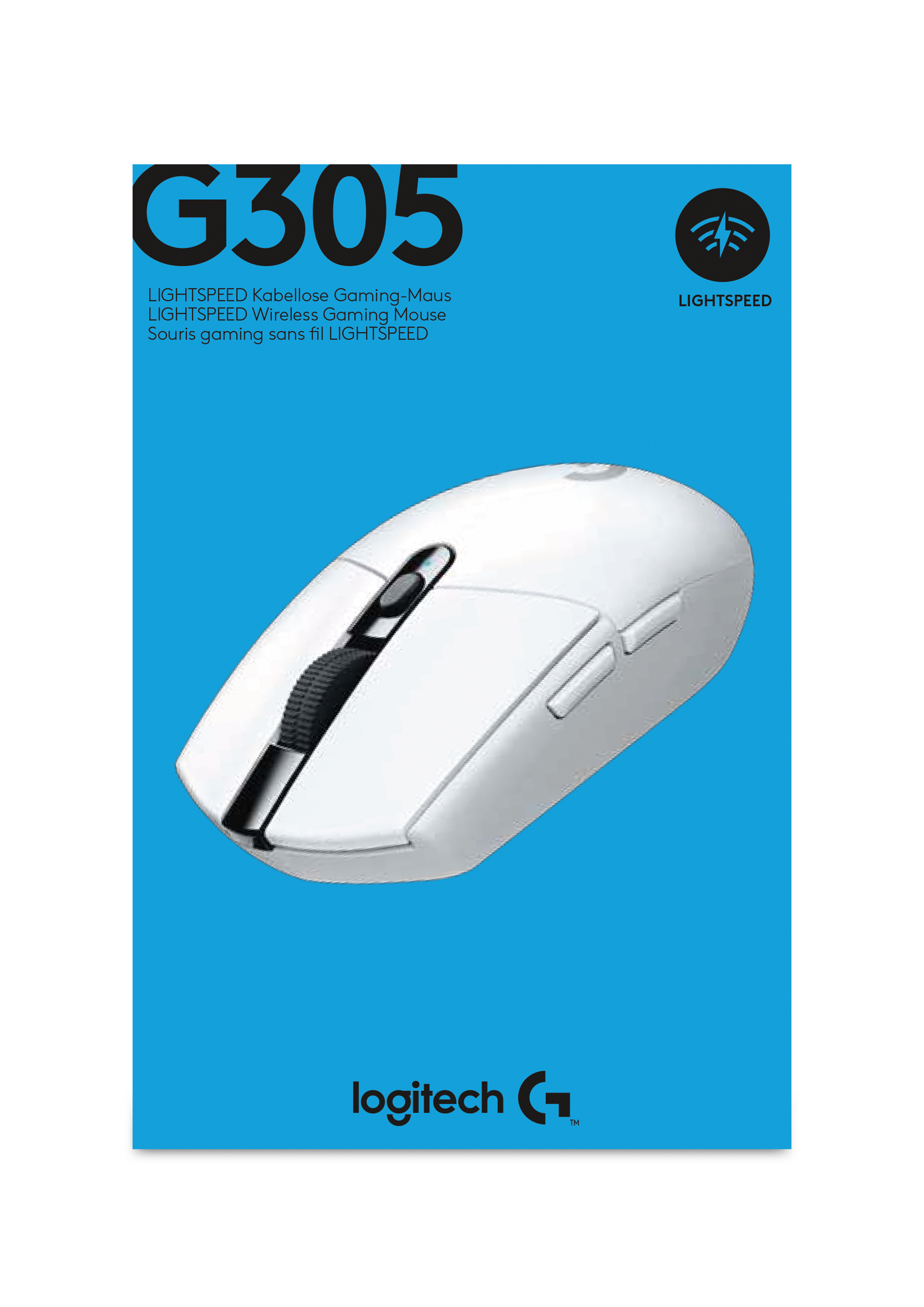 Logitech G G305 - Maus - optisch - 6 Tasten - kabellos - 2.4 GHz - kabelloser Empfänger (USB)