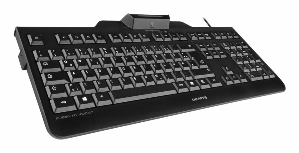 Cherry KC 1000 SC - Tastatur - USB - Schwarz