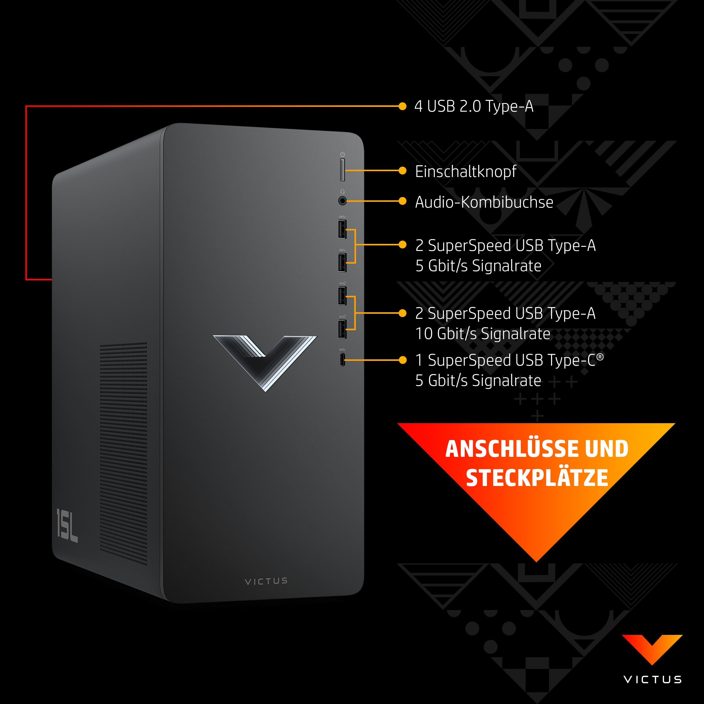 HP Victus by HP Victus by 15L TG02-0171ng, Intel® Core? i7, i7-12700F, 32 GB, DDR4-SDRAM, 1 TB, Wind