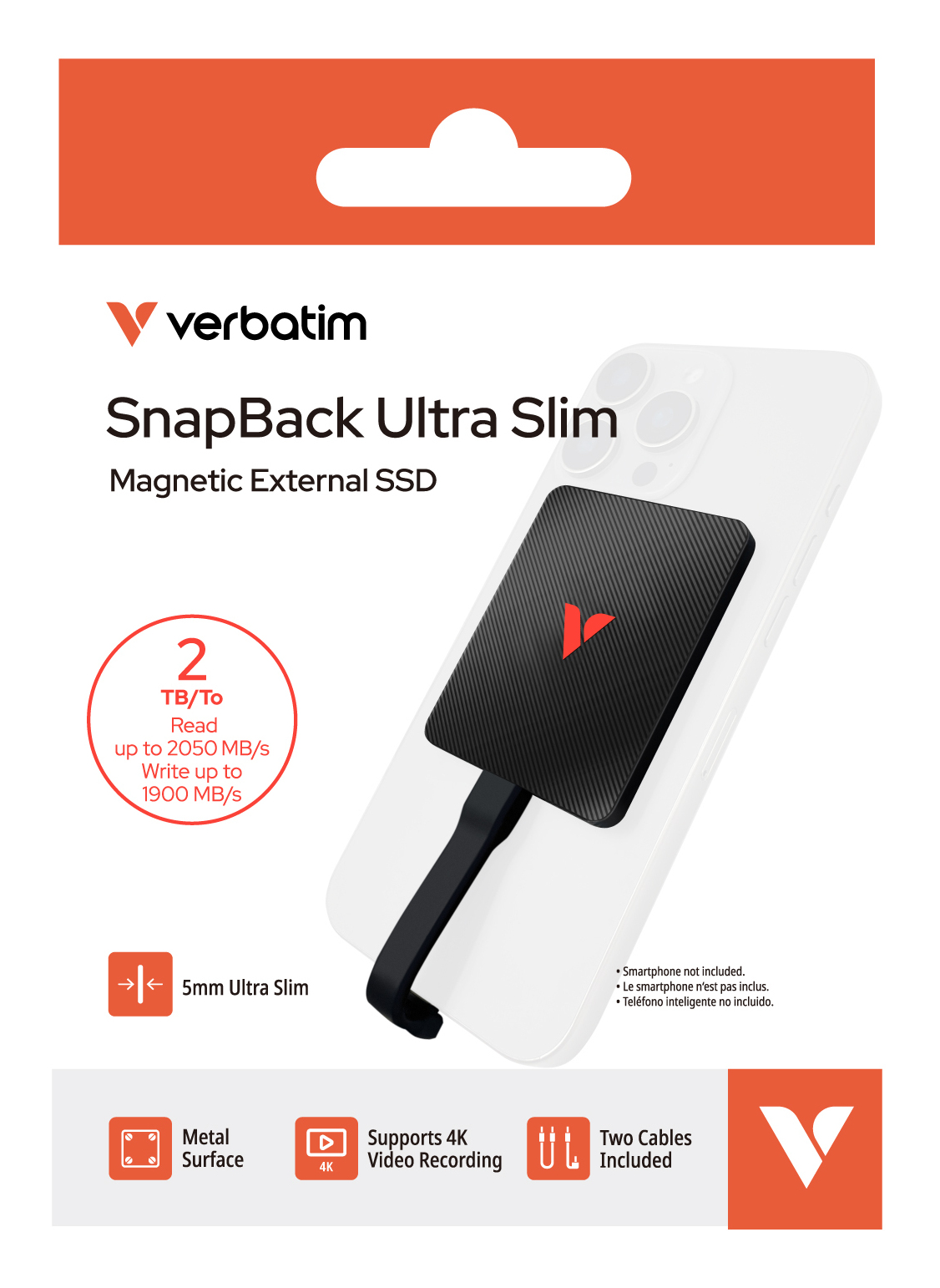 Verbatim SnapBack - SSD - 2 TB - ultra dünn - extern (tragbar)