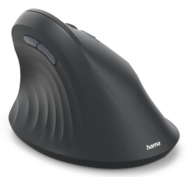 Hama EWM-500R - Vertikale Maus - ergonomisch - Für Rechtshänder - optisch - 7 Tasten - kabellos - 2.