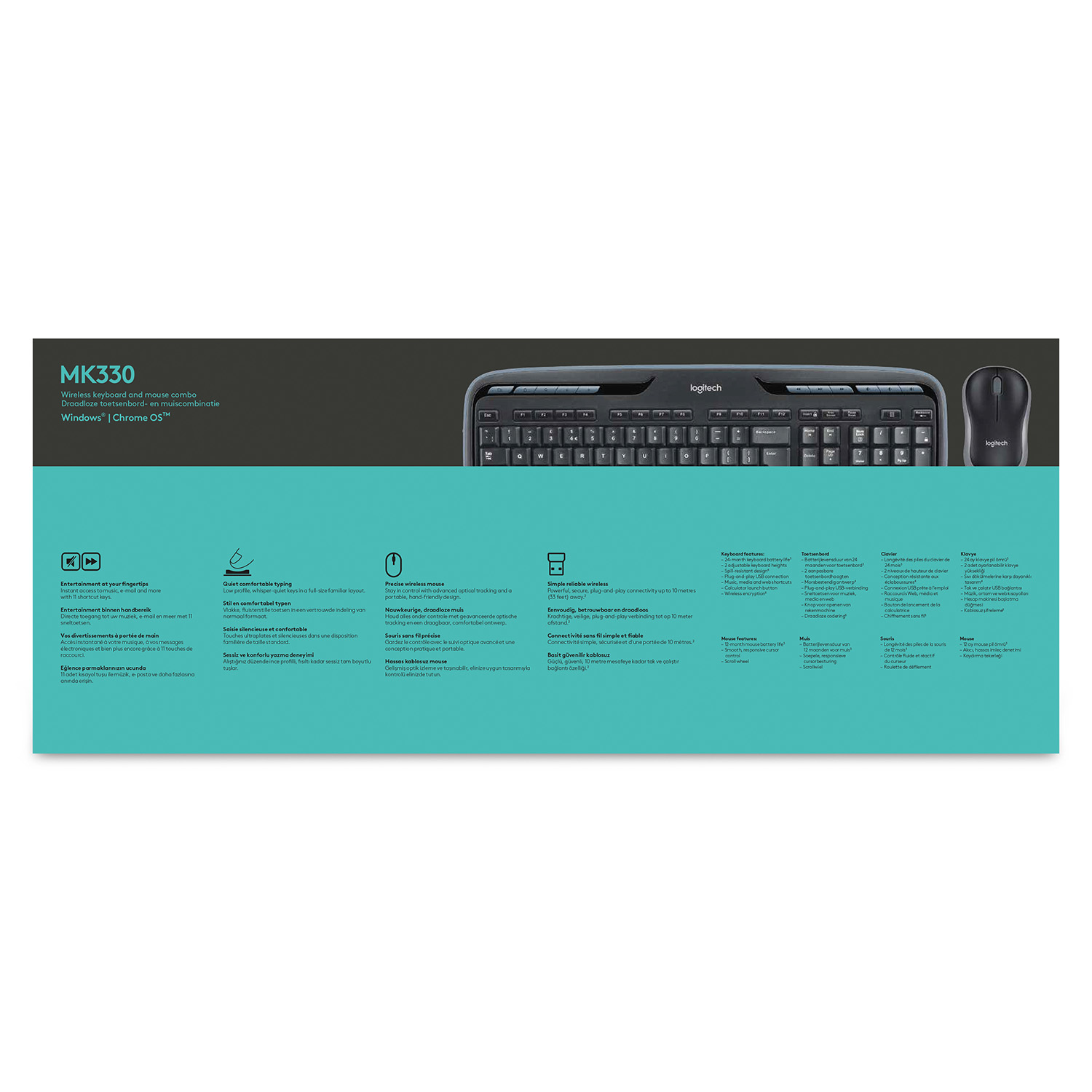 Logitech Wireless Combo MK330 - Tastatur-und-Maus-Set