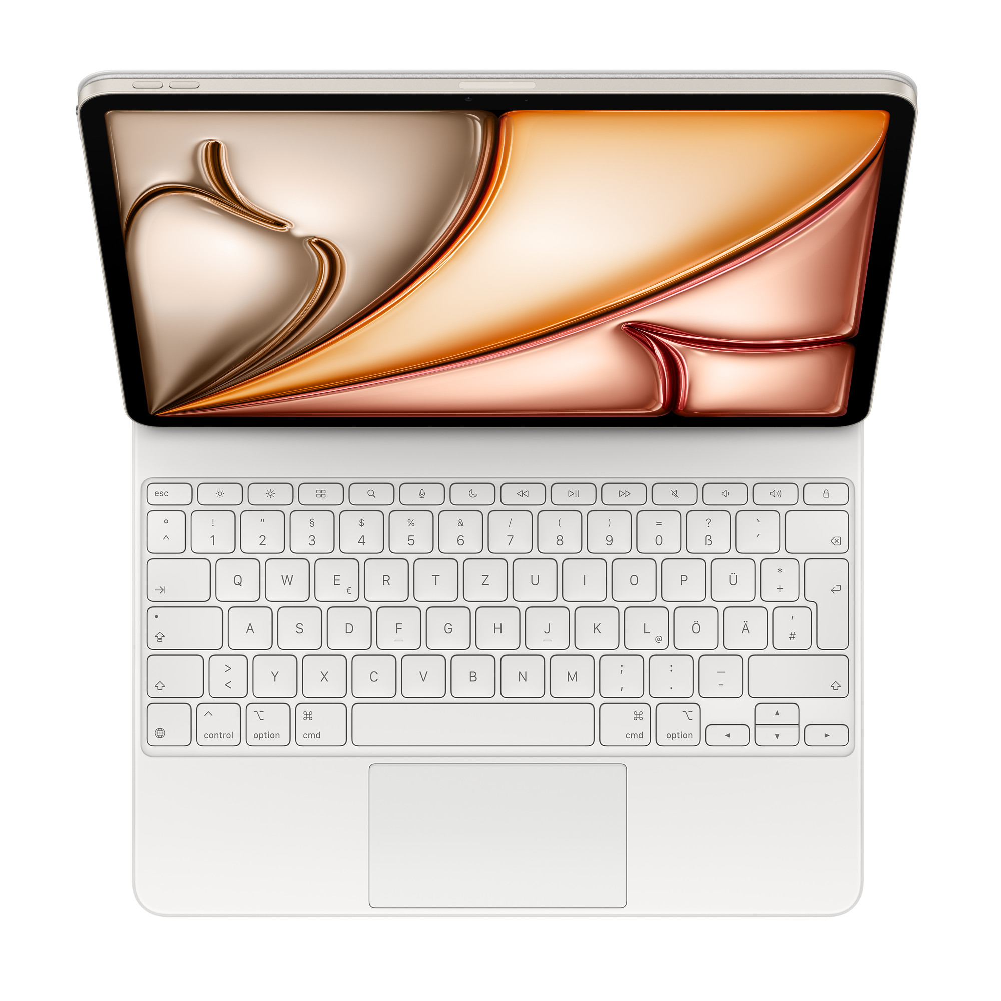 Apple Magic Keyboard, KeyboardDock für iPad Air 13" (M3, 2025), weiß, DE