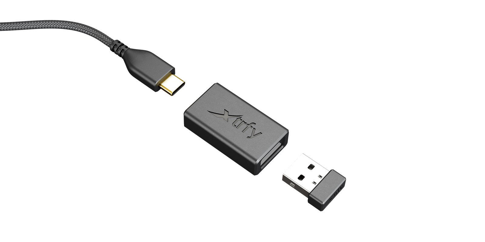 Cherry Xtrfy M8 - Maus - optisch - 5 Tasten - kabellos - 2.4 GHz - kabelloser Empfänger (USB)