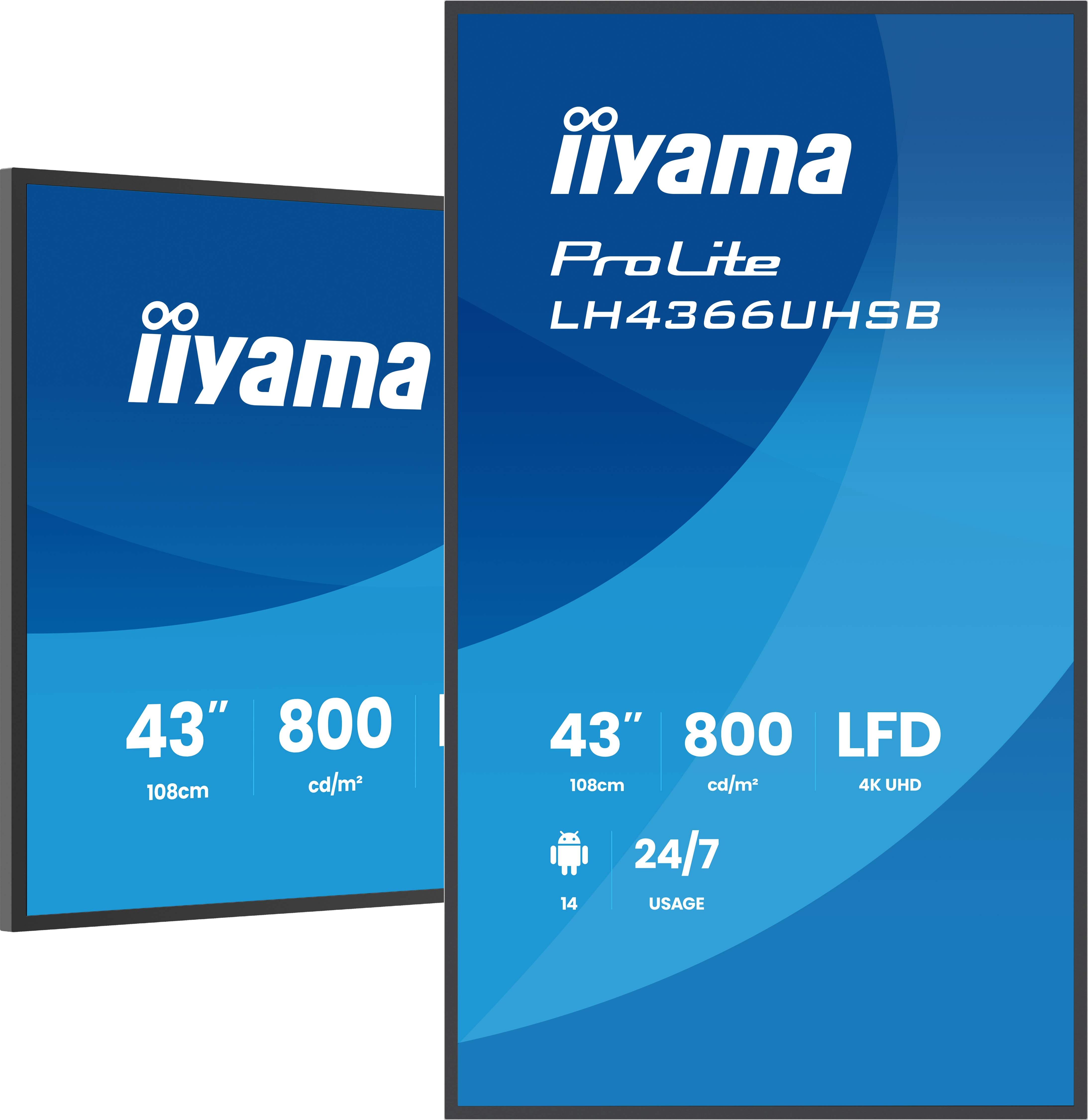 Iiyama ProLite LH4366UHSB-B1AG - 108 cm (42.5")