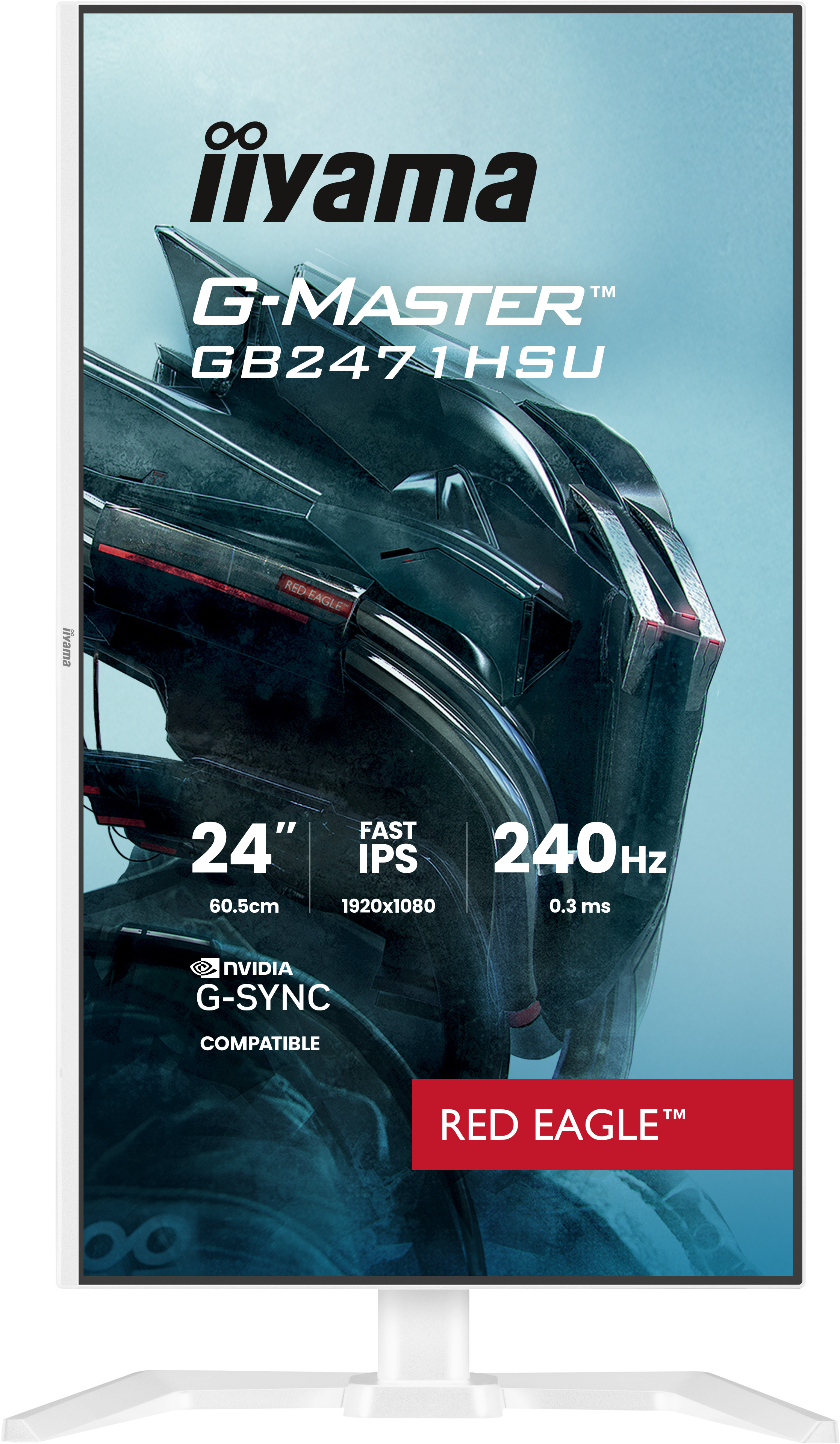 Iiyama G-MASTER Red Eagle GB2471HSU-W1 - LED-Monitor - Gaming - 61 cm (24")