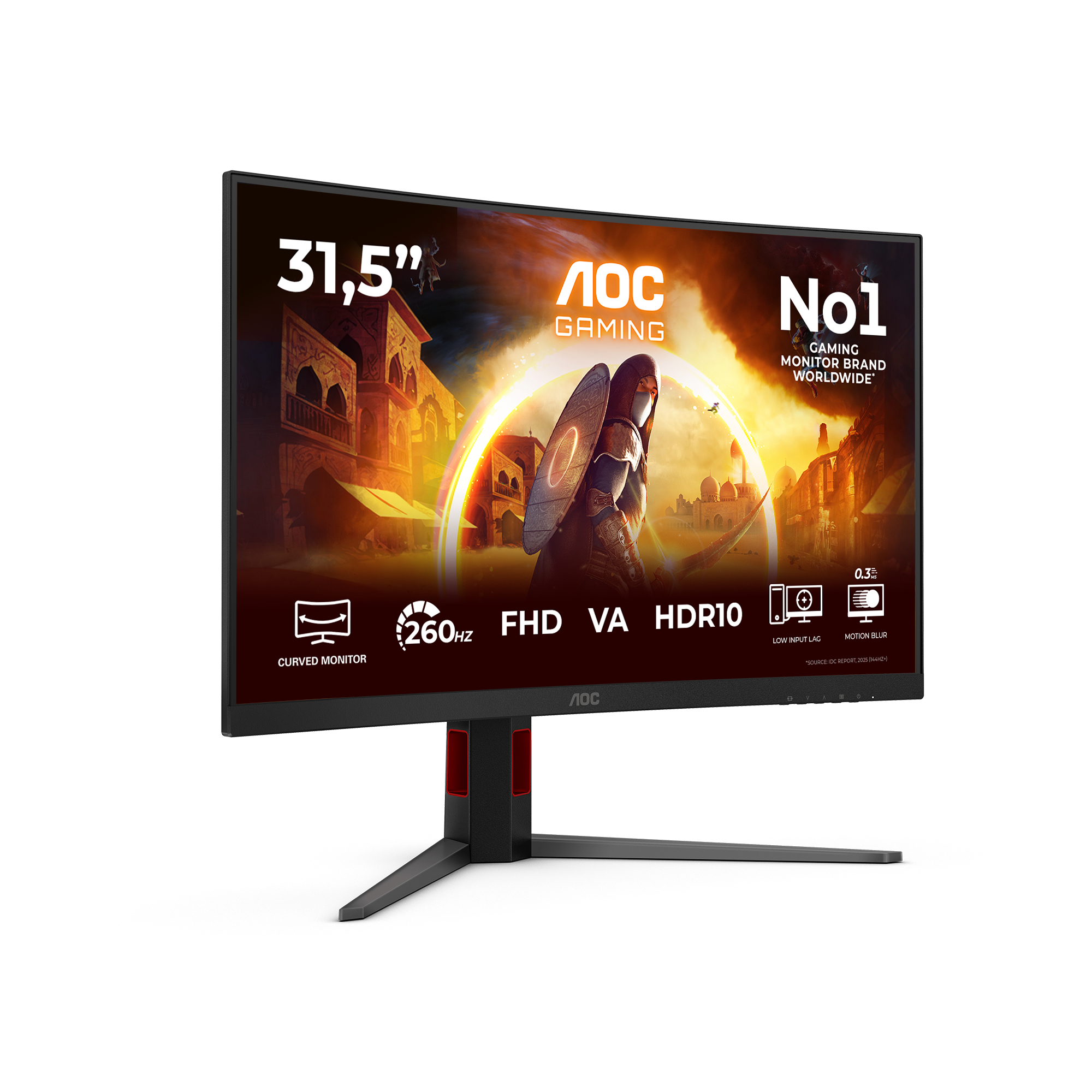 AOC Gaming C32G4Z - LED-Monitor - Gaming - gebogen - 81.3 cm (32")