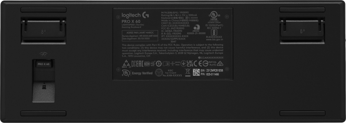 Logitech G PRO X 60 - Tastatur - Gaming - 60%
