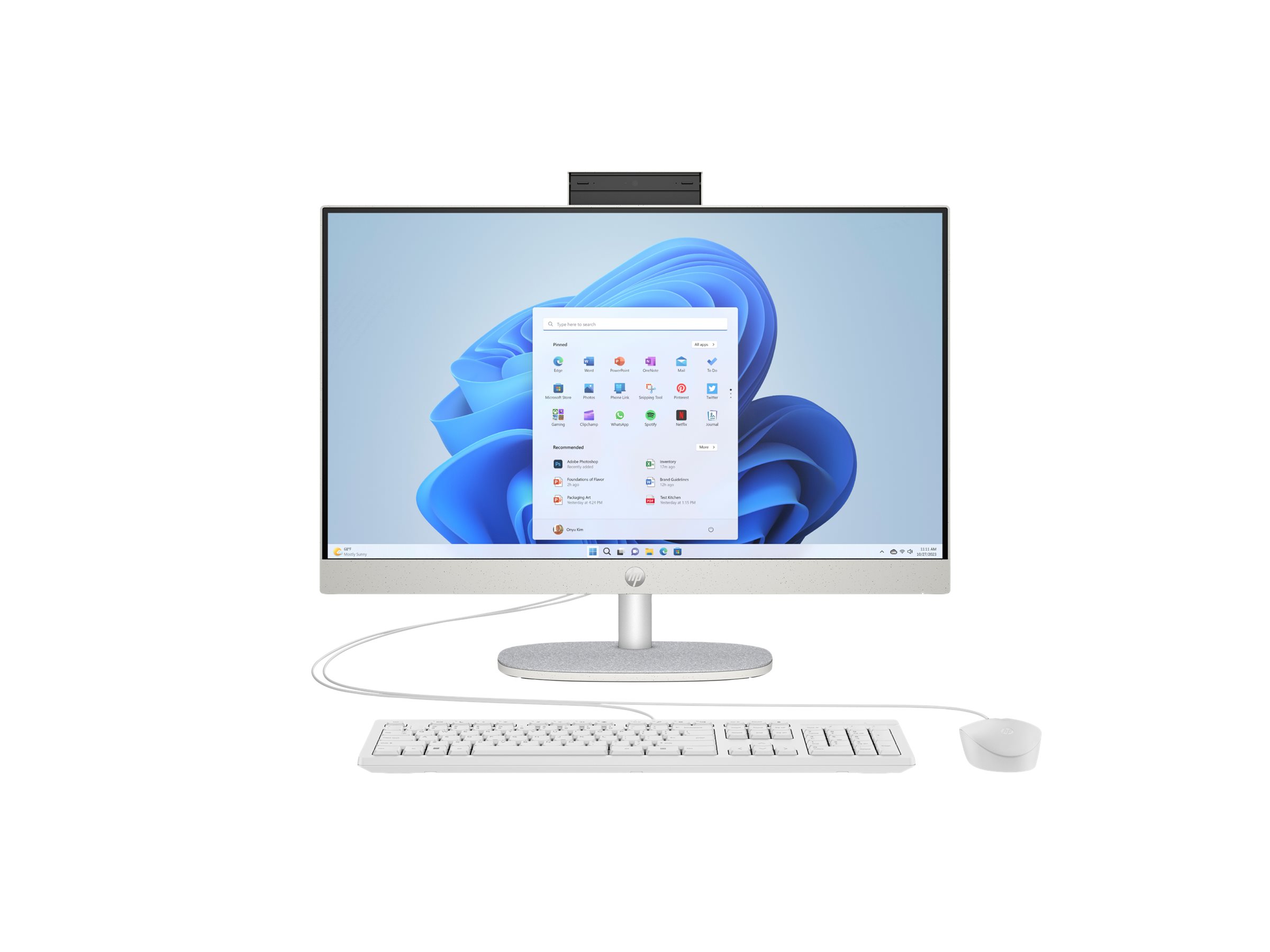 HP 24-cr0450ng - All-in-One (Komplettlösung) - Core i5 i5-1334U - RAM 8 GB - SSD 512 GB - NVMe - Int