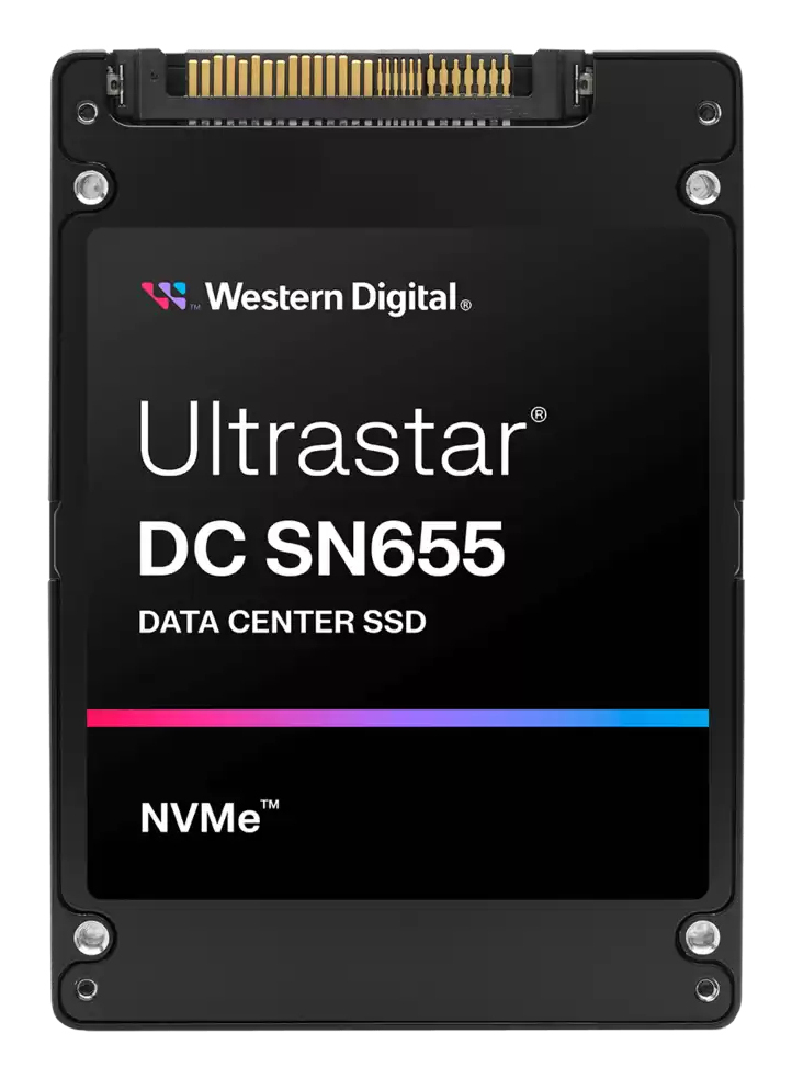 WD Ultrastar DC SN655, 61,4 TB, U.3, 4300 MB/s