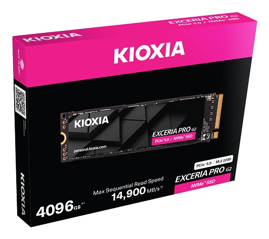 Kioxia EXCERIA PRO G2 - SSD - 4096 GB - intern - M.2 2280 S4-M (M.2 2280 S4-M)
