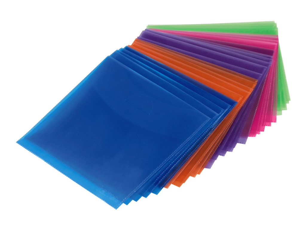 Hama CD-/DVD-Hülle - Blau, Rot, grün, orange, violett (Packung mit 50)
