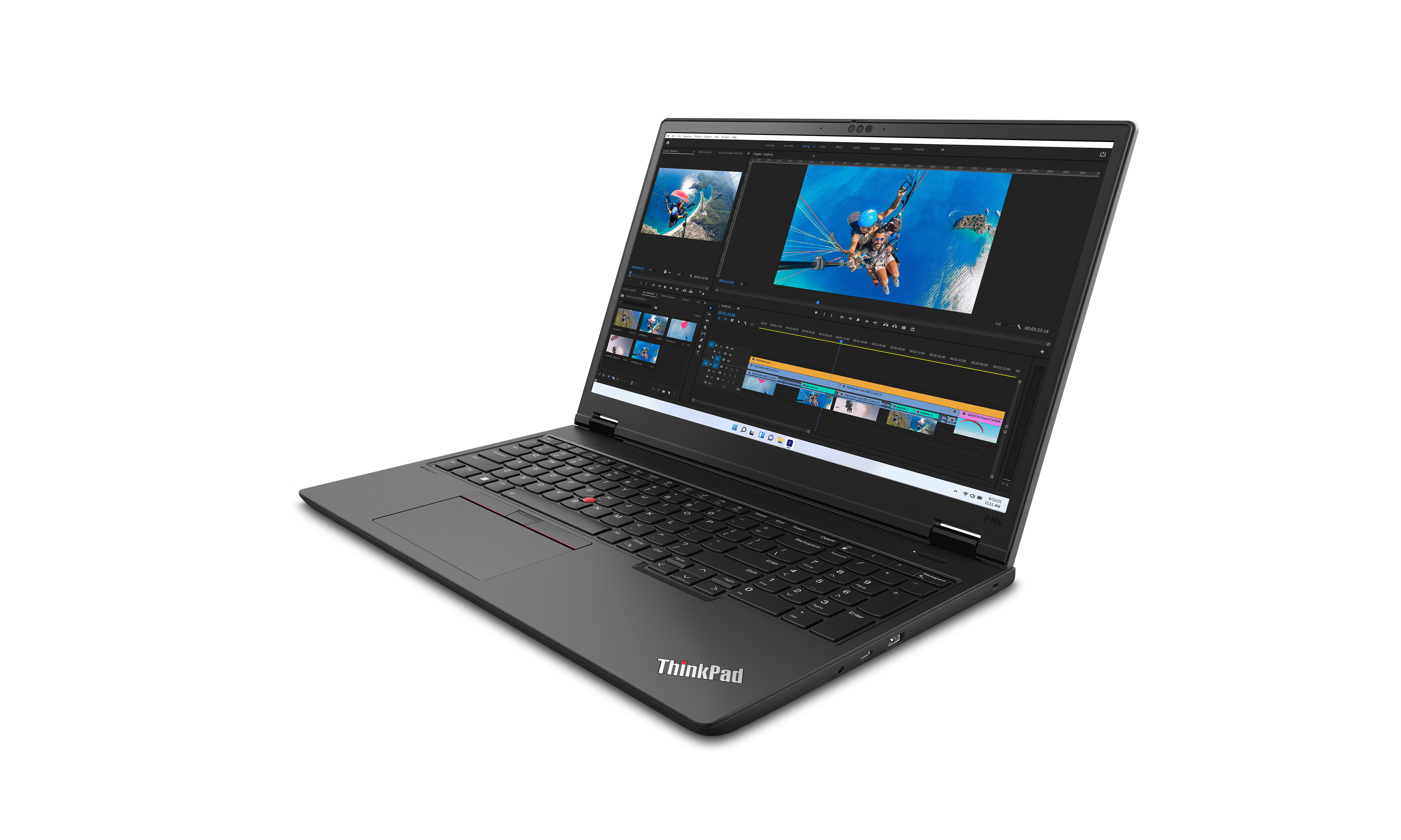 Lenovo ThinkPad P16v Gen 2, 16" WUXGA, Core Ultra 7 155H, 32GB RAM, 1TB SSD, RTX 500 Ada, W11P