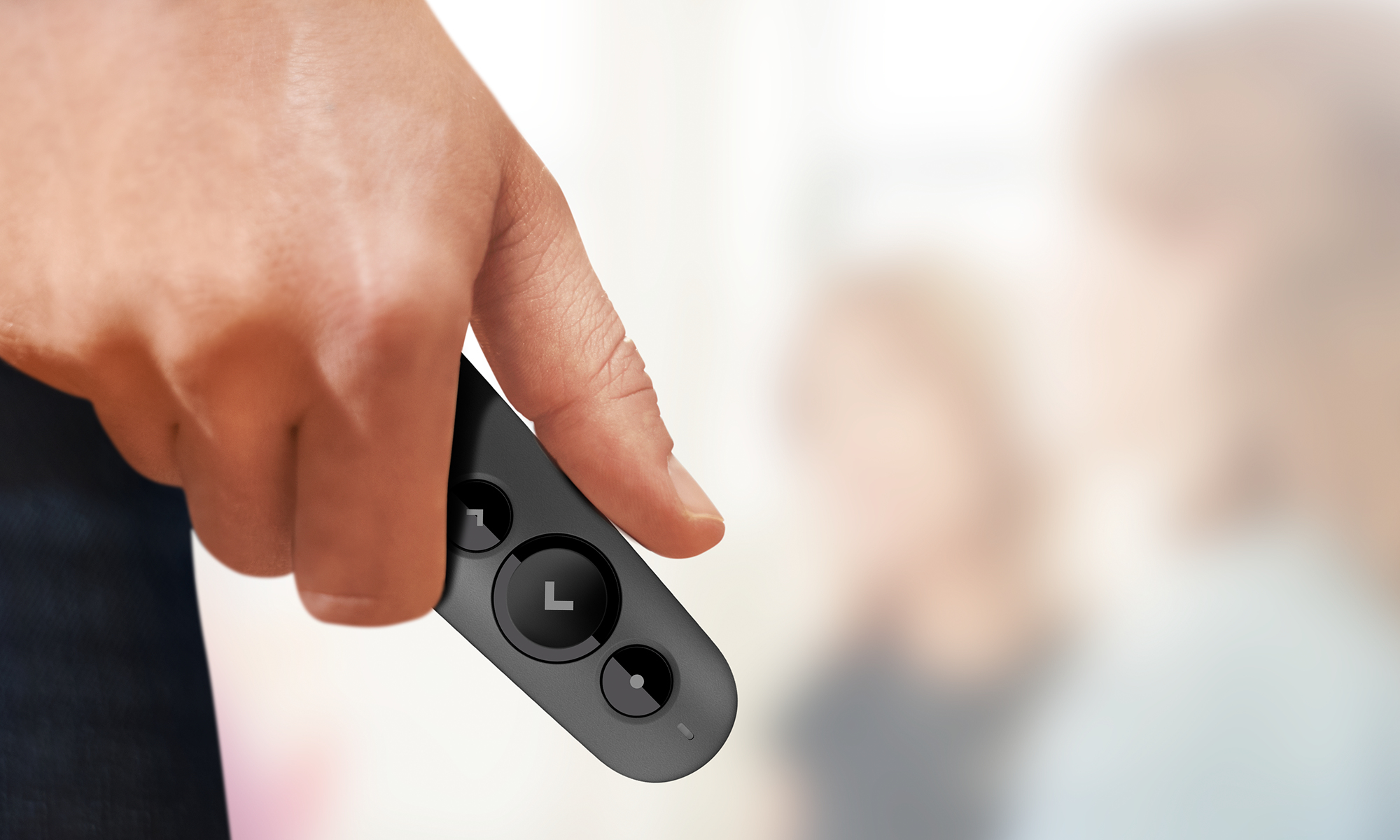 Logitech R500 Laser Presentation Remote, Bluetooth/RF, USB, 20 m, Grau