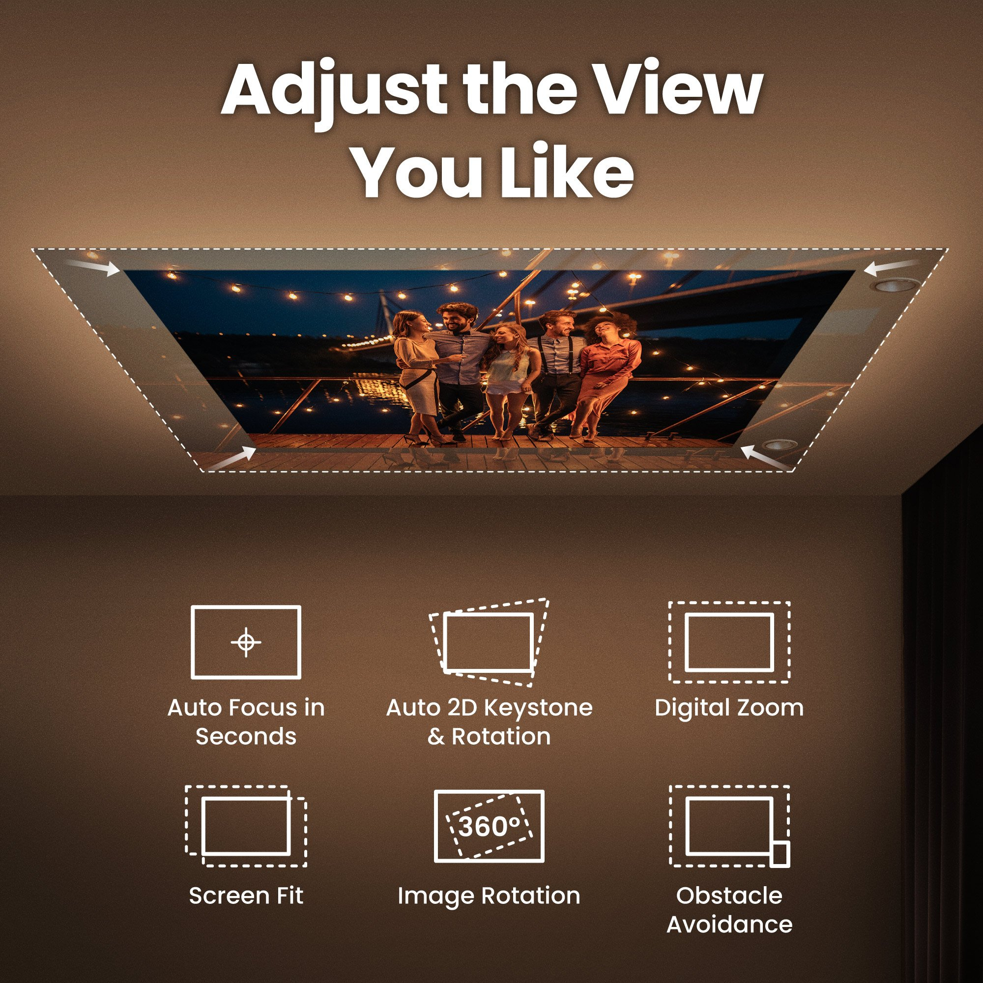 BenQ GV50 - DLP-Projektor - Laser - tragbar - 500 ANSI-Lumen - Full HD (1920 x 1080)