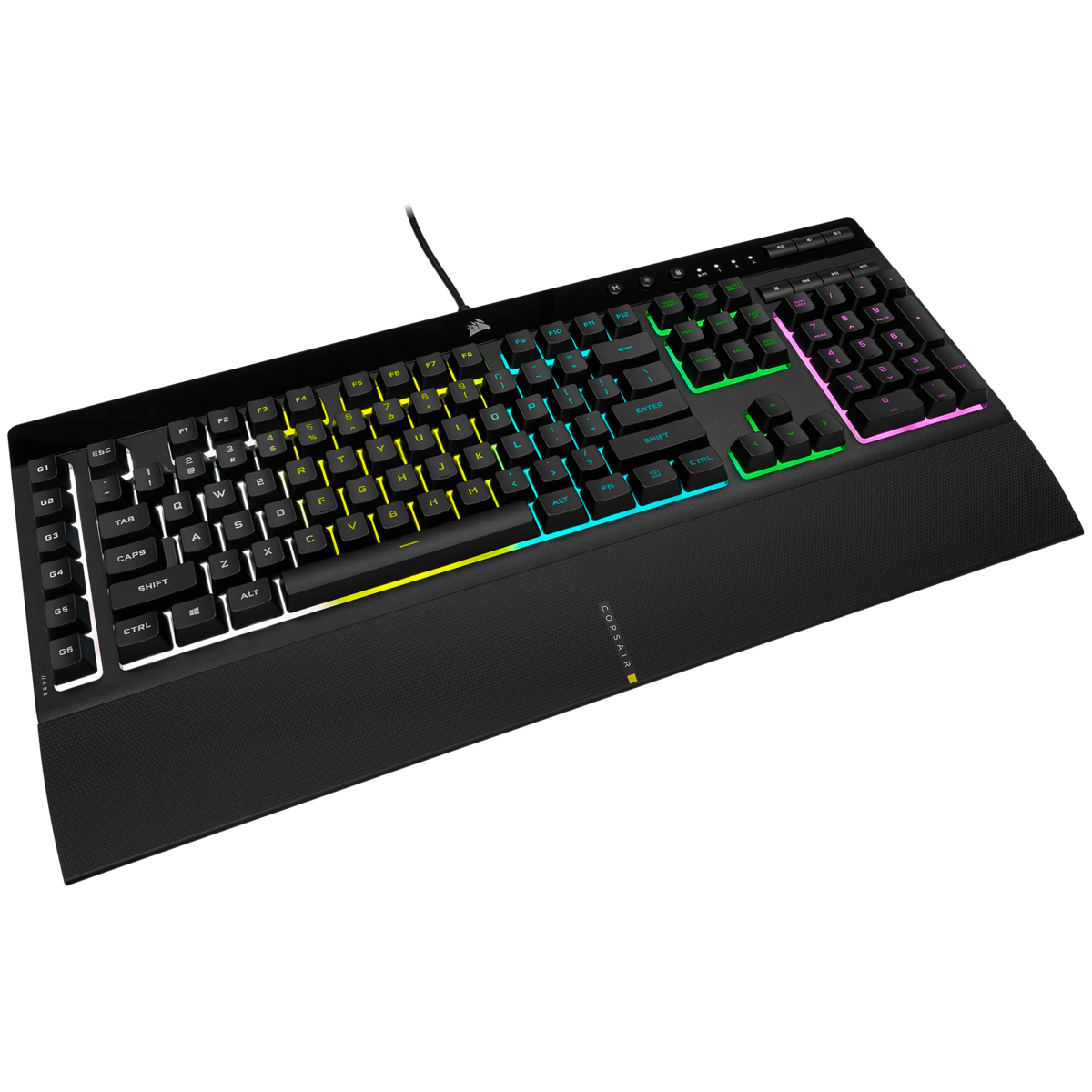 Corsair Gaming K55 RGB PRO Tastatur, USB, QWERTZ, IP42