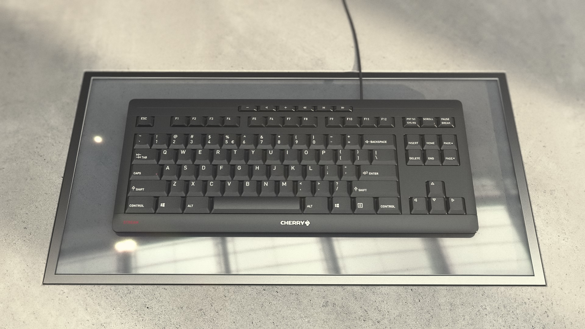 Cherry STREAM KEYBOARD TKL - Tastatur - USB