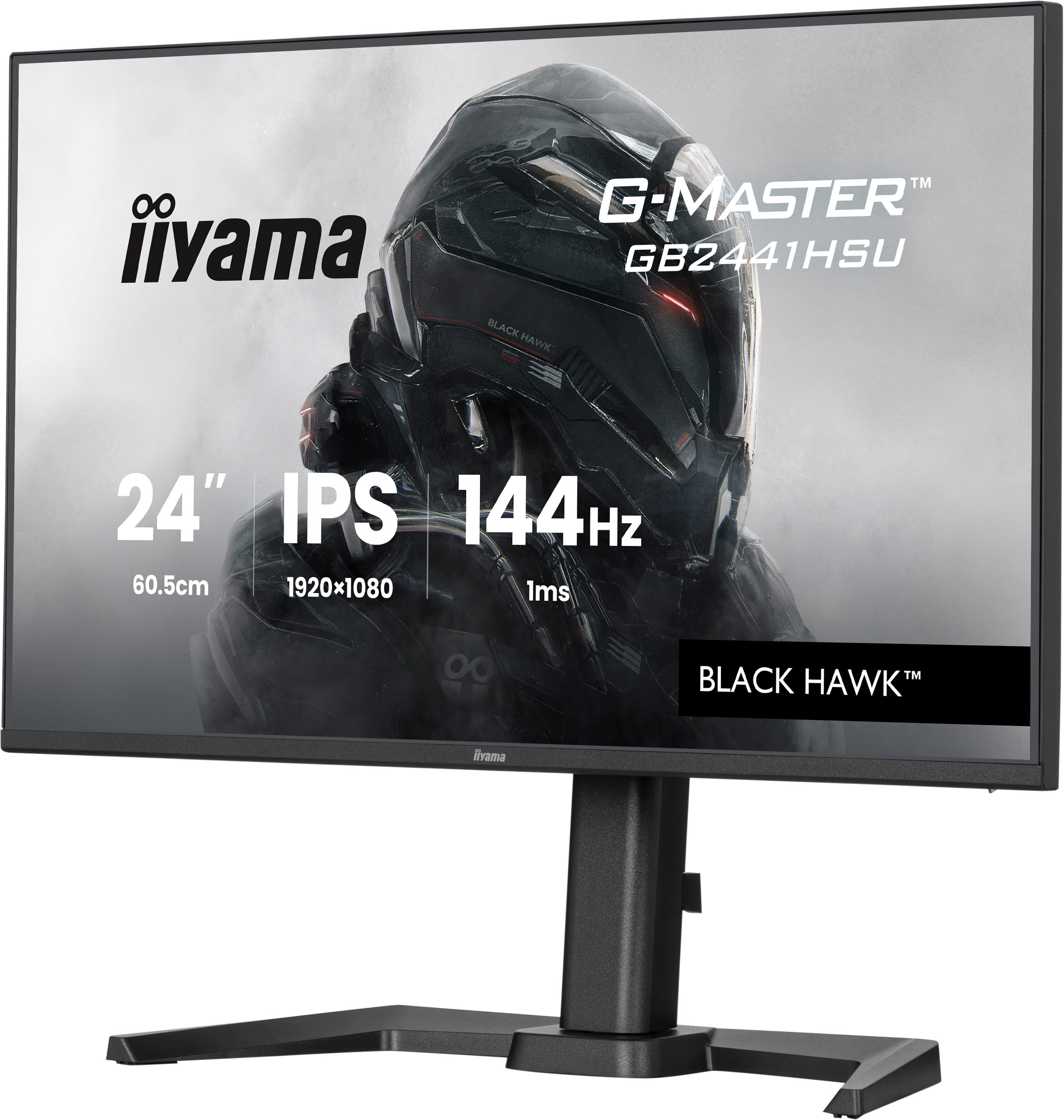 iiyama G-Master GB2441HSU-B1 Black Hawk Monitor 60.5cm (23.8") Full HD, IPS, 1ms, HDMI, DP, USB