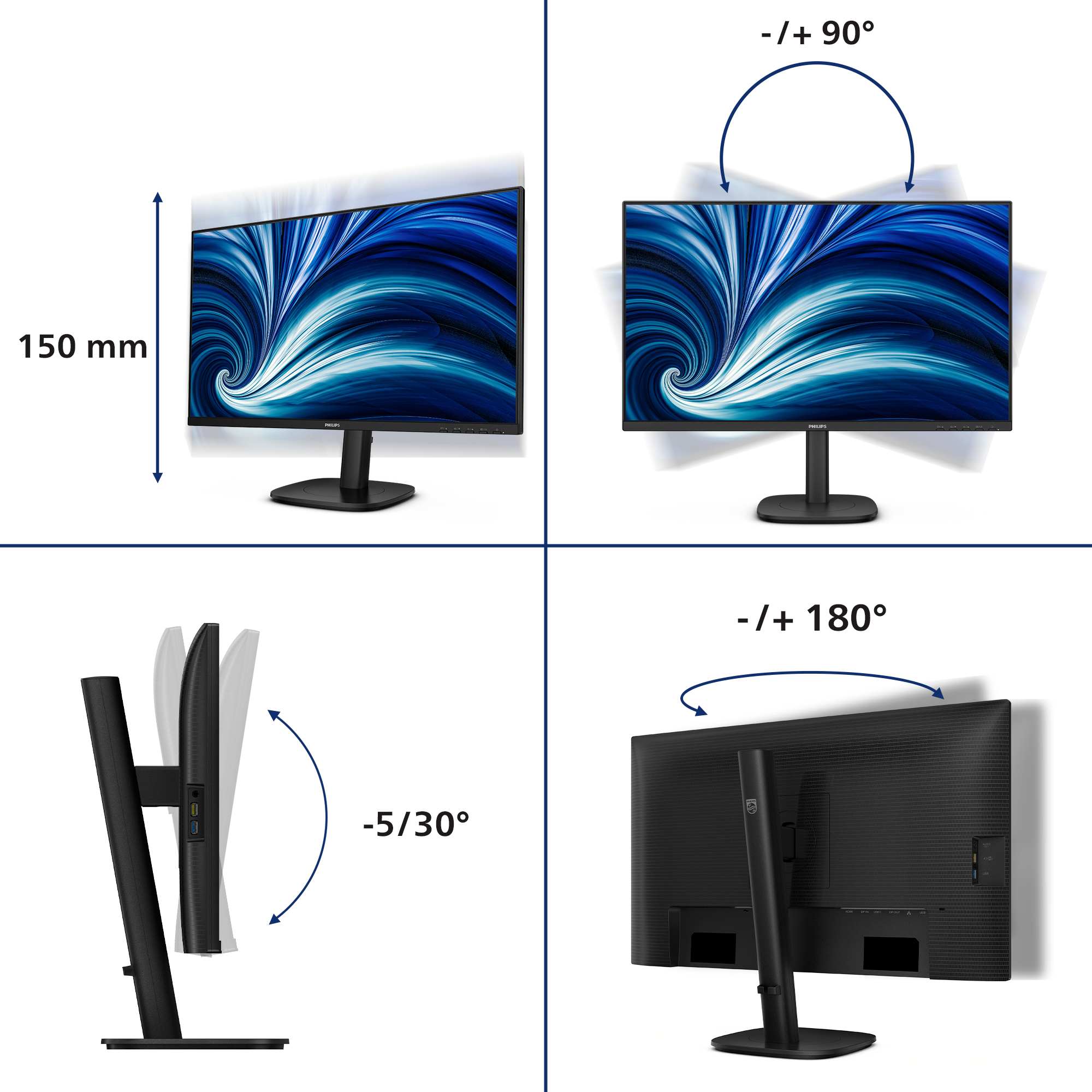 Philips 27B2U3601 - 3000 Series - LED-Monitor - 68.5 cm (27")