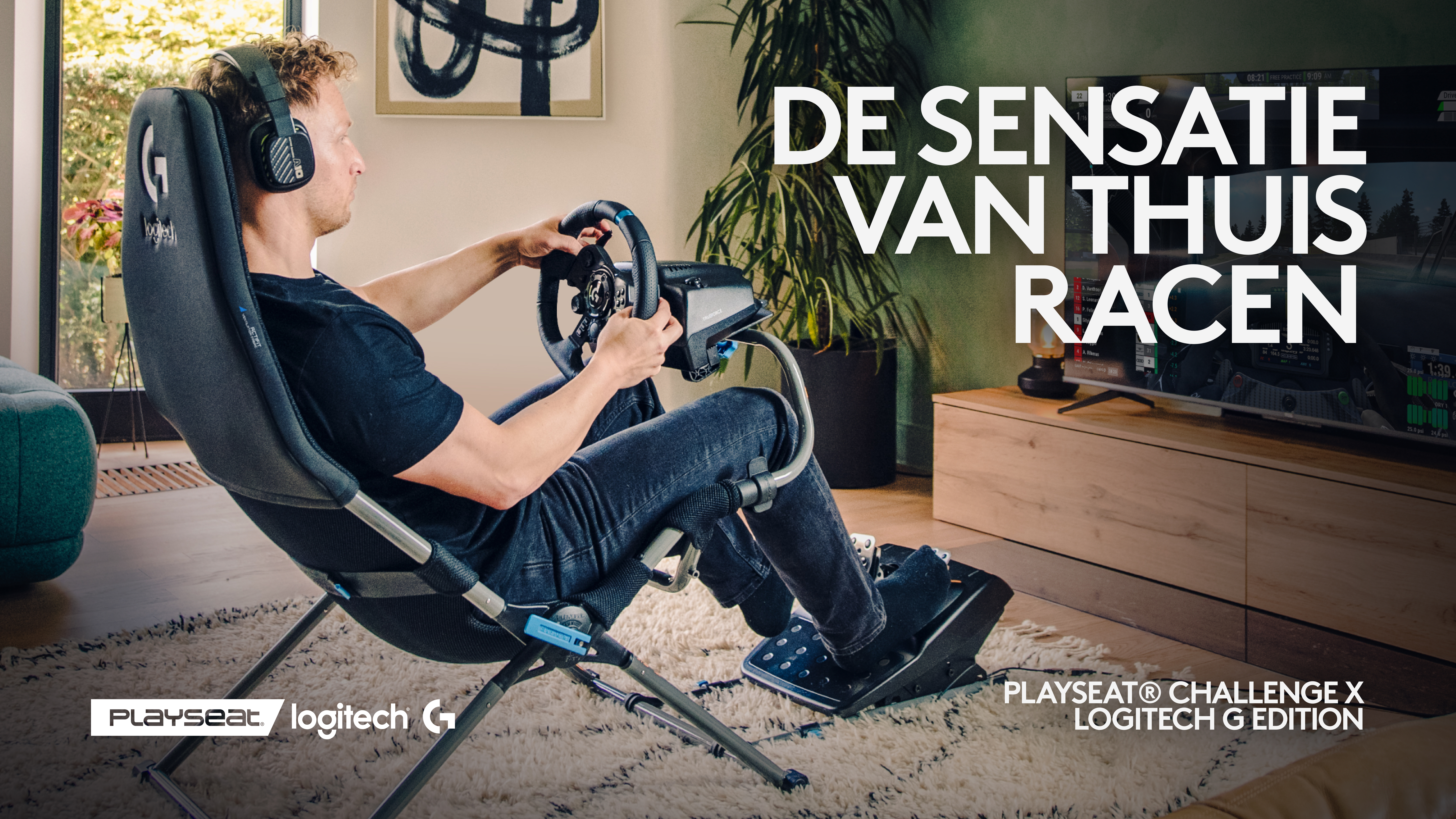 Logitech Playseat Challenge X - Logitech G Edition, Konsolen-Gamingstuhl, 163 kg, Rennen, PC, PlaySt