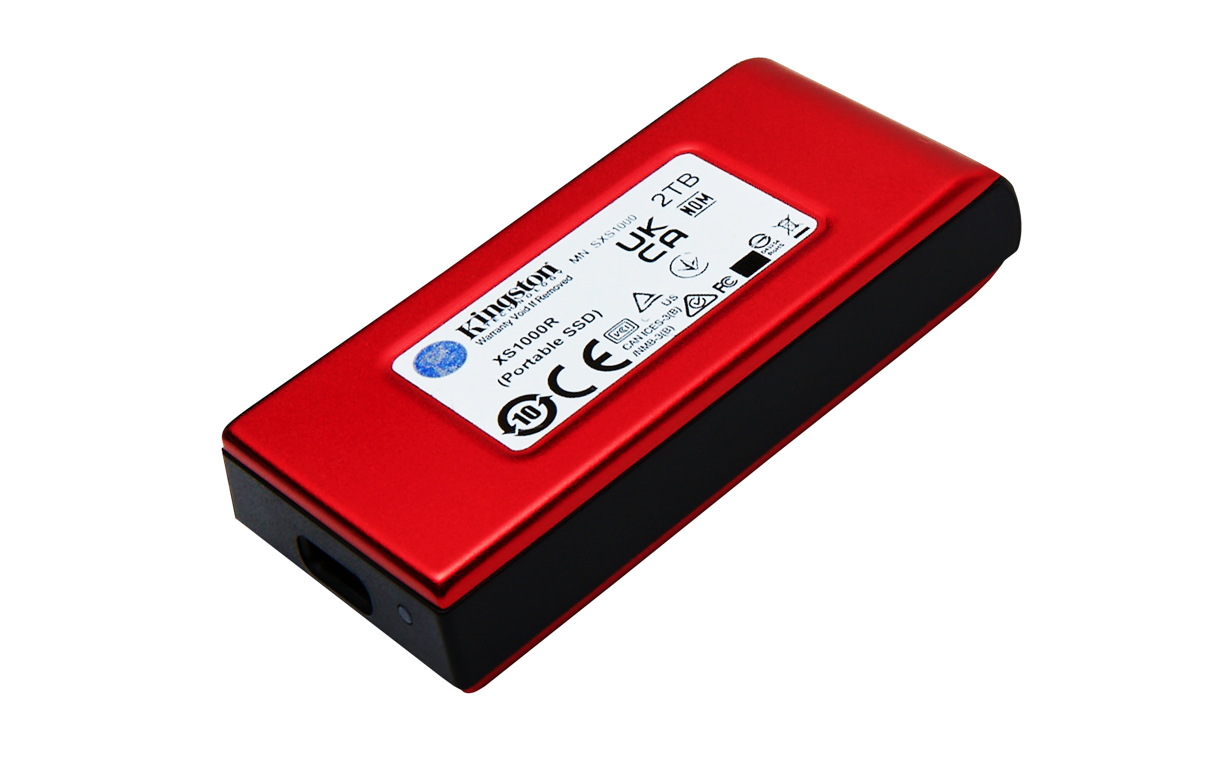 Kingston XS1000 - SSD - 2 TB - extern (tragbar) - USB 3.2 Gen 2 (USB-C Steckverbinder)