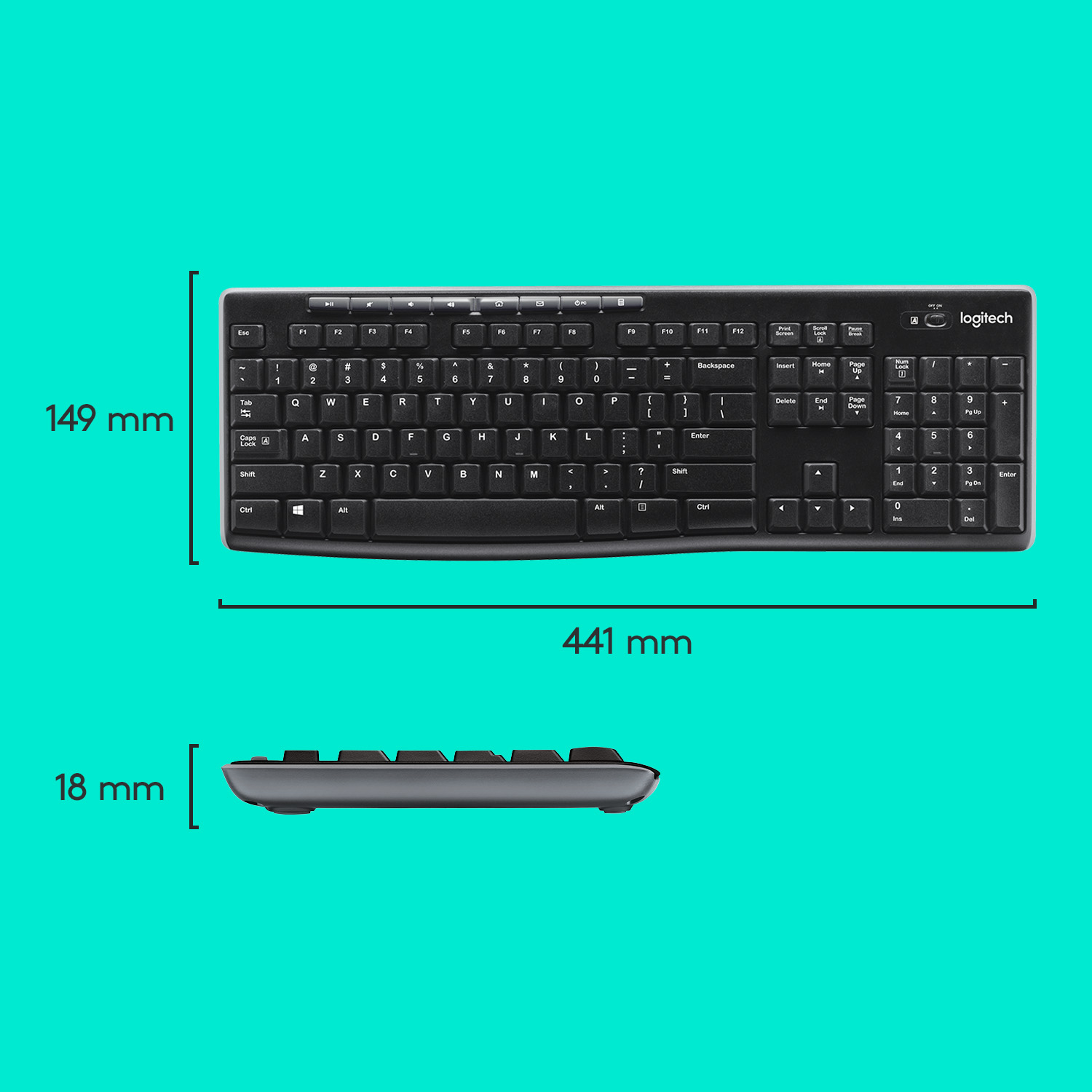 Logitech MK270 Wireless Combo - Tastatur-und-Maus-Set