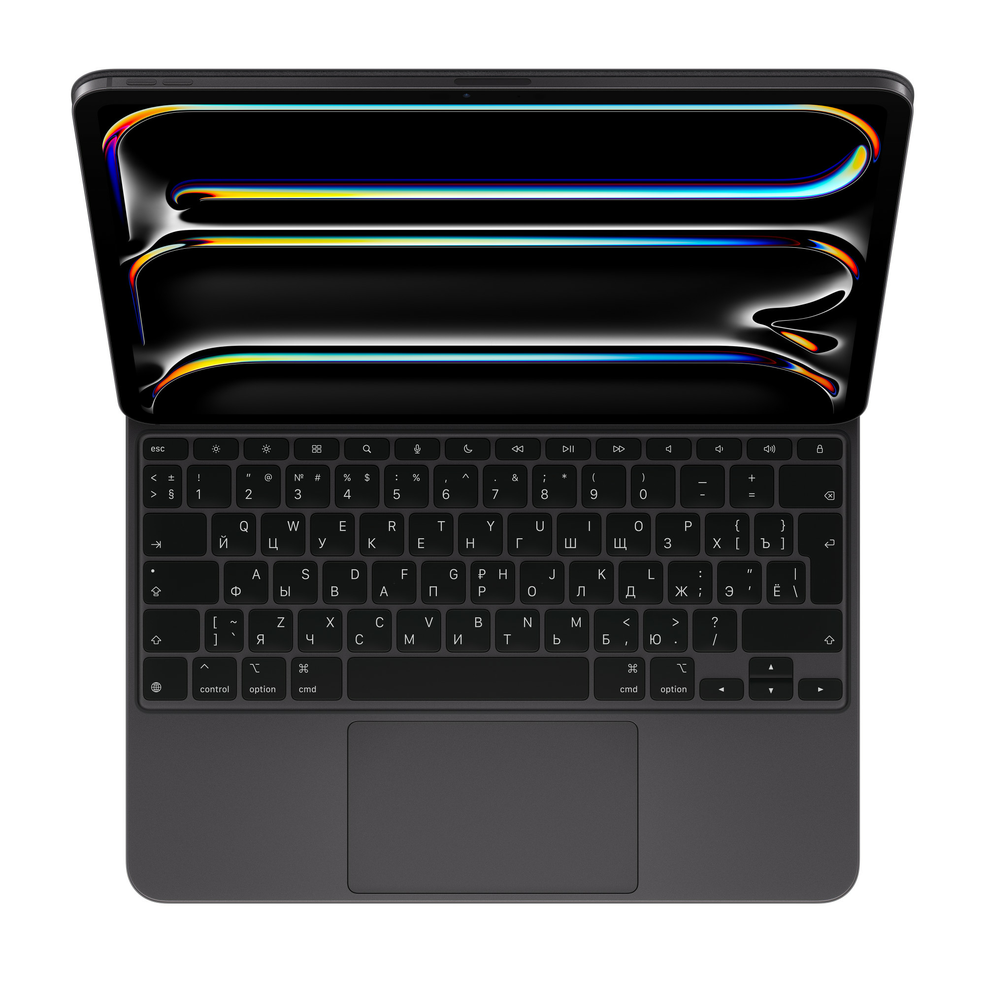 Apple Magic Keyboard - Tastatur und Foliohülle - mit Trackpad - hinterleuchtet - Apple Smart connect