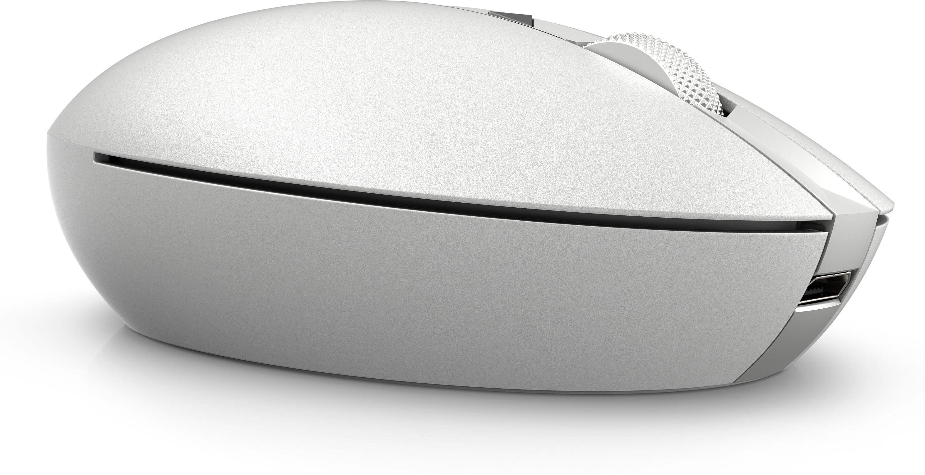 HP Spectre wiederaufladbare Maus 700 (Turbo Silver), Beidhändig, Laser, RF Wireless + Bluetooth, 160
