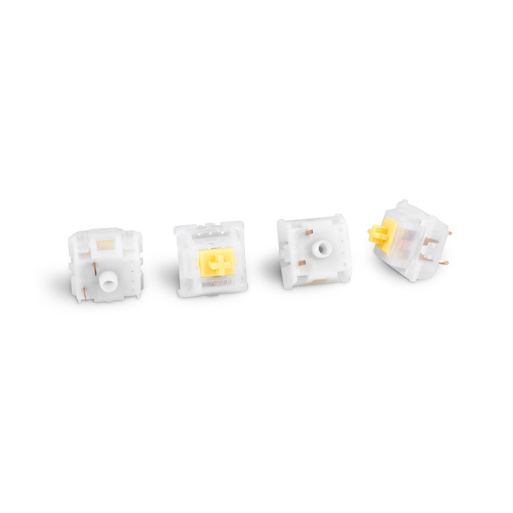 Sharkoon Linear Gateron CAP MILKY YELLOW, Tastatur-Schalter, Weiß, Gelb