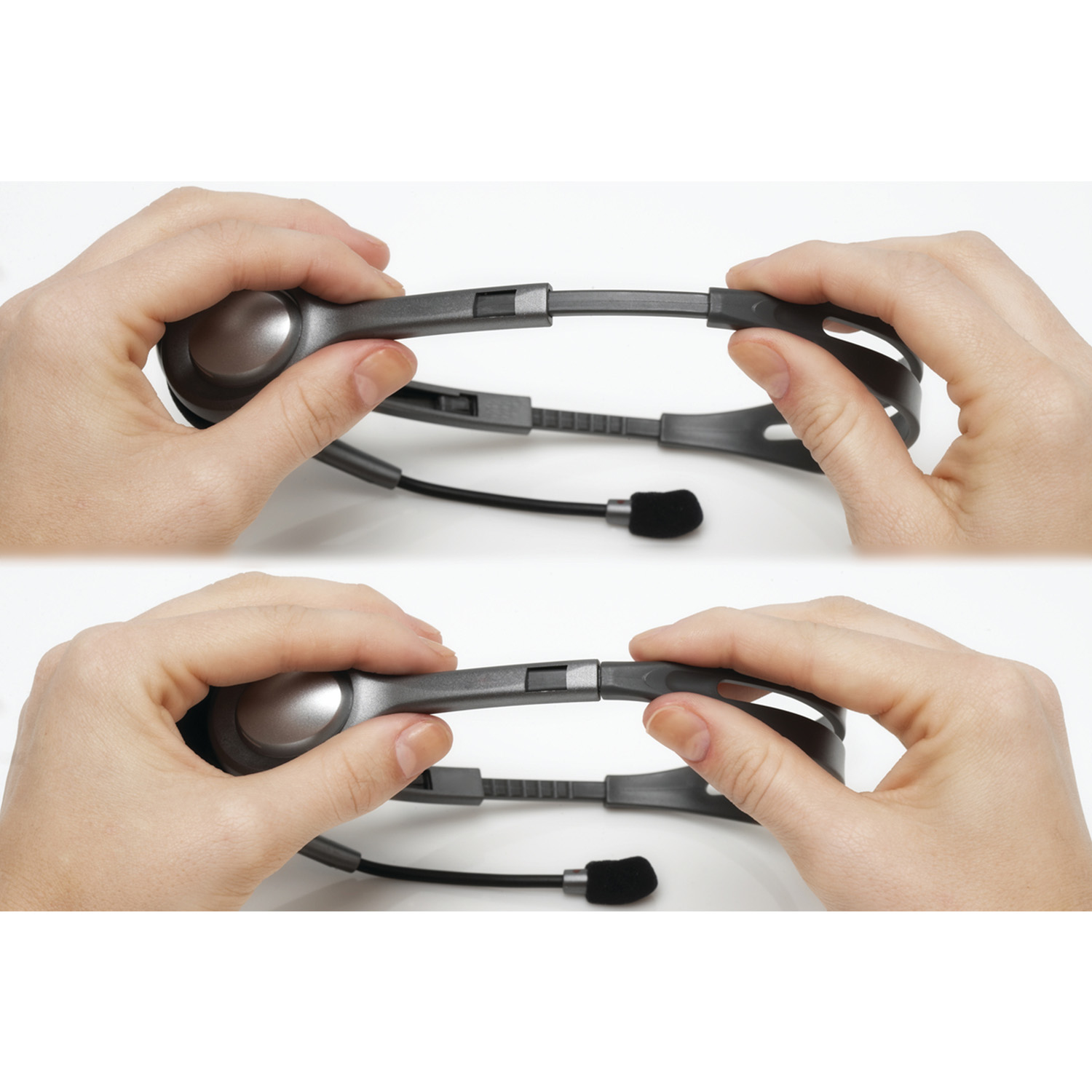 Logitech 981-000593, Kabelgebunden, Büro/Callcenter, 20 - 20000 Hz, 74 g, Kopfhörer, Grau