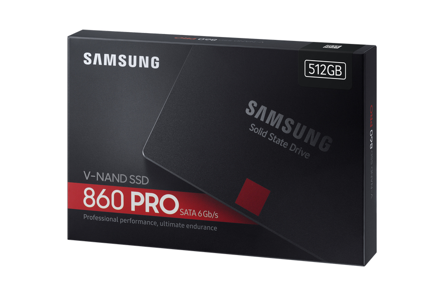 Samsung 860 PRO MZ-76P512B - SSD - verschlüsselt - 512 GB - intern - 2.5" (6.4 cm)