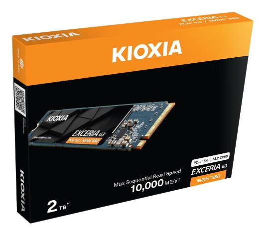 Kioxia EXCERIA G3 - SSD - 2 TB - intern - M.2 2280 - PCI Express 5.0 x4 (NVMe)