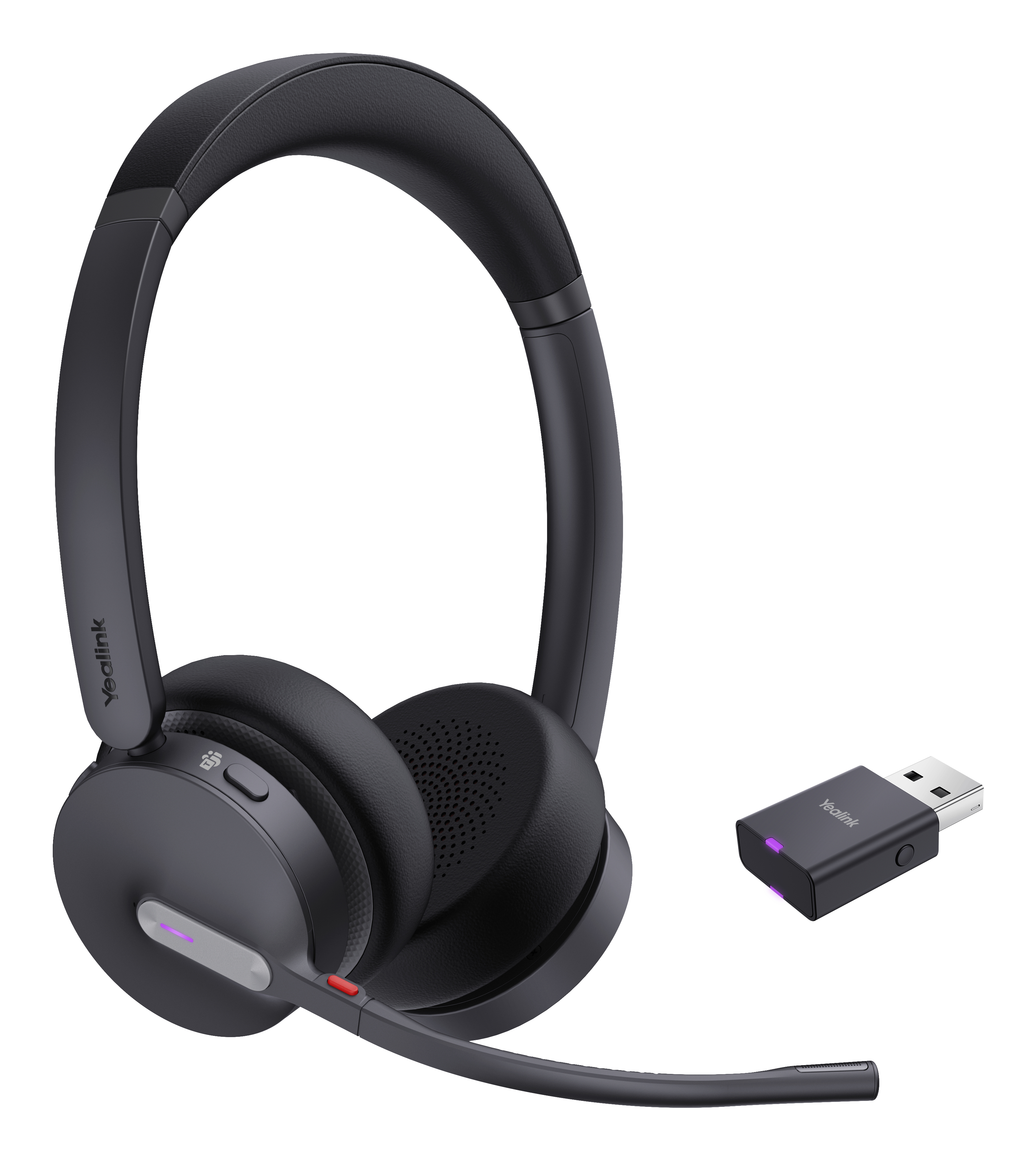 Yealink WH64 Hybrid Dual Teams, Kabellos, 20 - 20000 Hz, Büro/Callcenter, 331 g, Kopfhörer, Schwarz