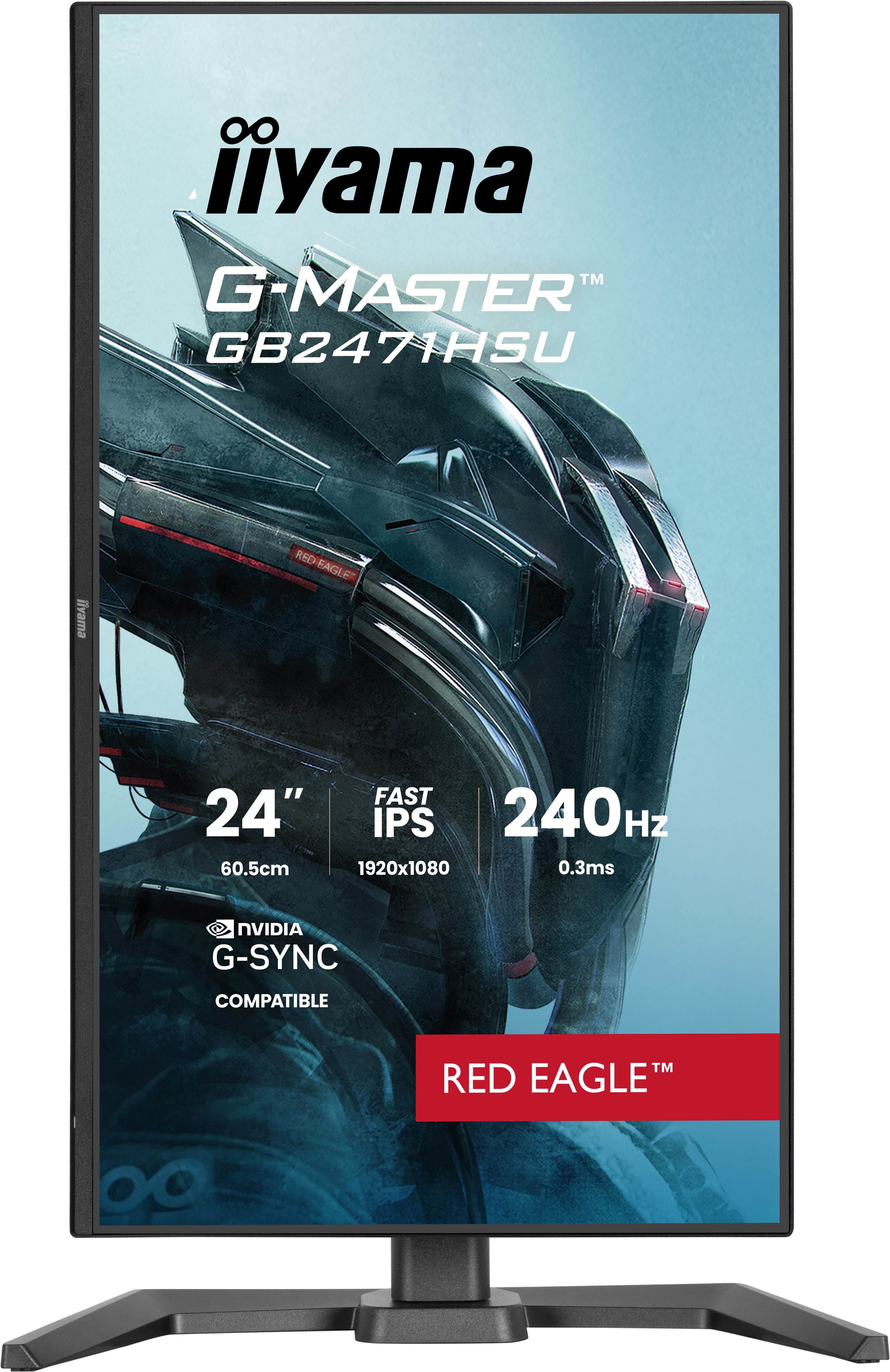 Iiyama G-MASTER Red Eagle GB2471HSU-B1 - LED-Monitor - Gaming - 60.5 cm (24")