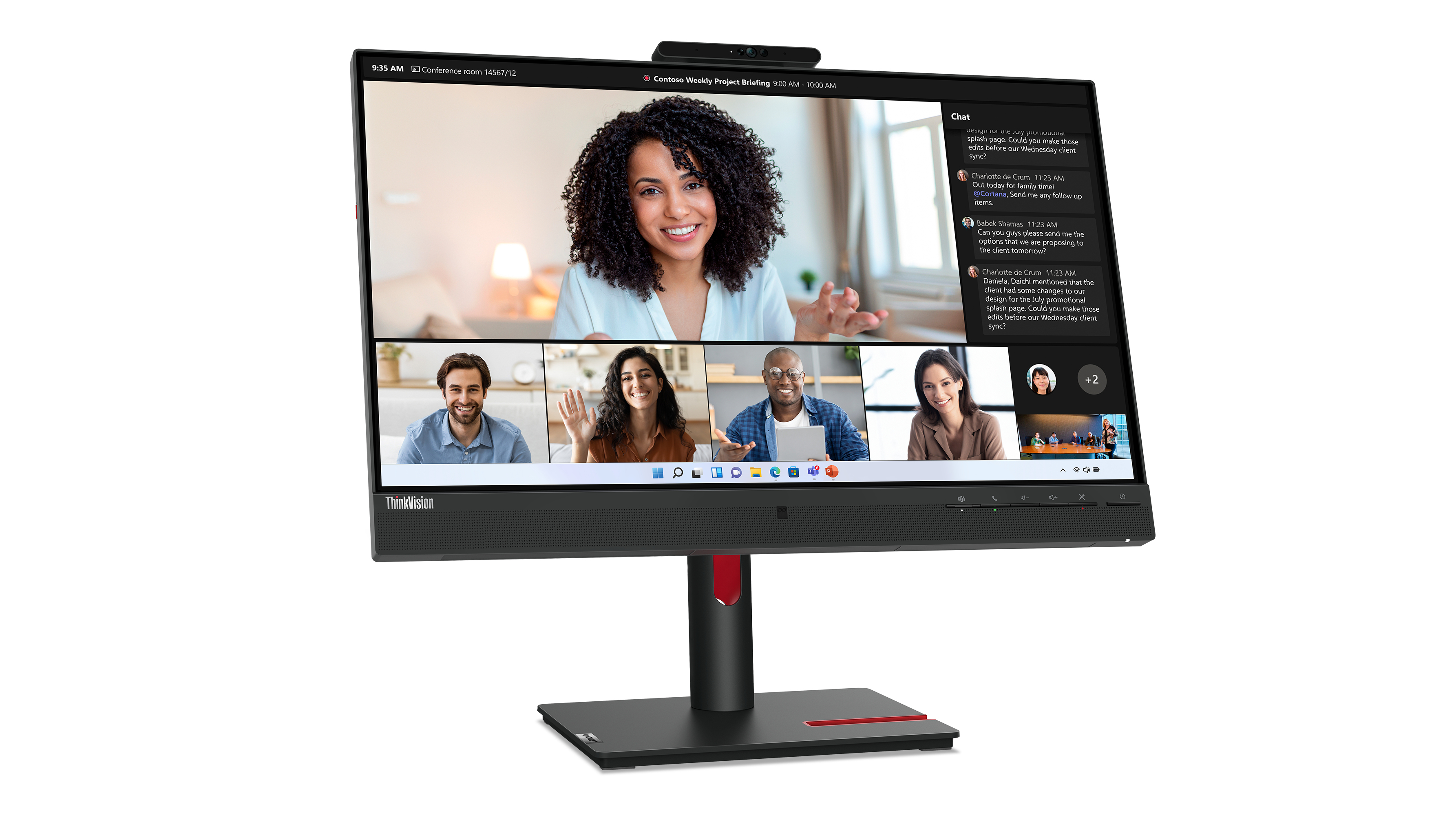 Lenovo ThinkVision T24mv-30 - LED-Monitor - 61 cm (24")