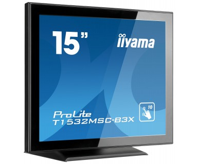 Iiyama ProLite T1532MSC-B3X, 38,1 cm (15"), 1024 x 768 Pixel, LED, 8 ms, Schwarz