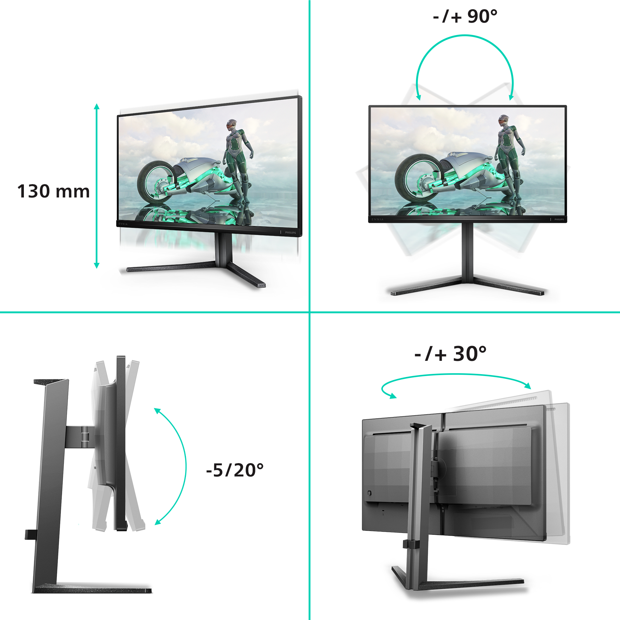 Philips Evnia 3000 25M2N3200U - LED-Monitor - 62.2 cm (25")