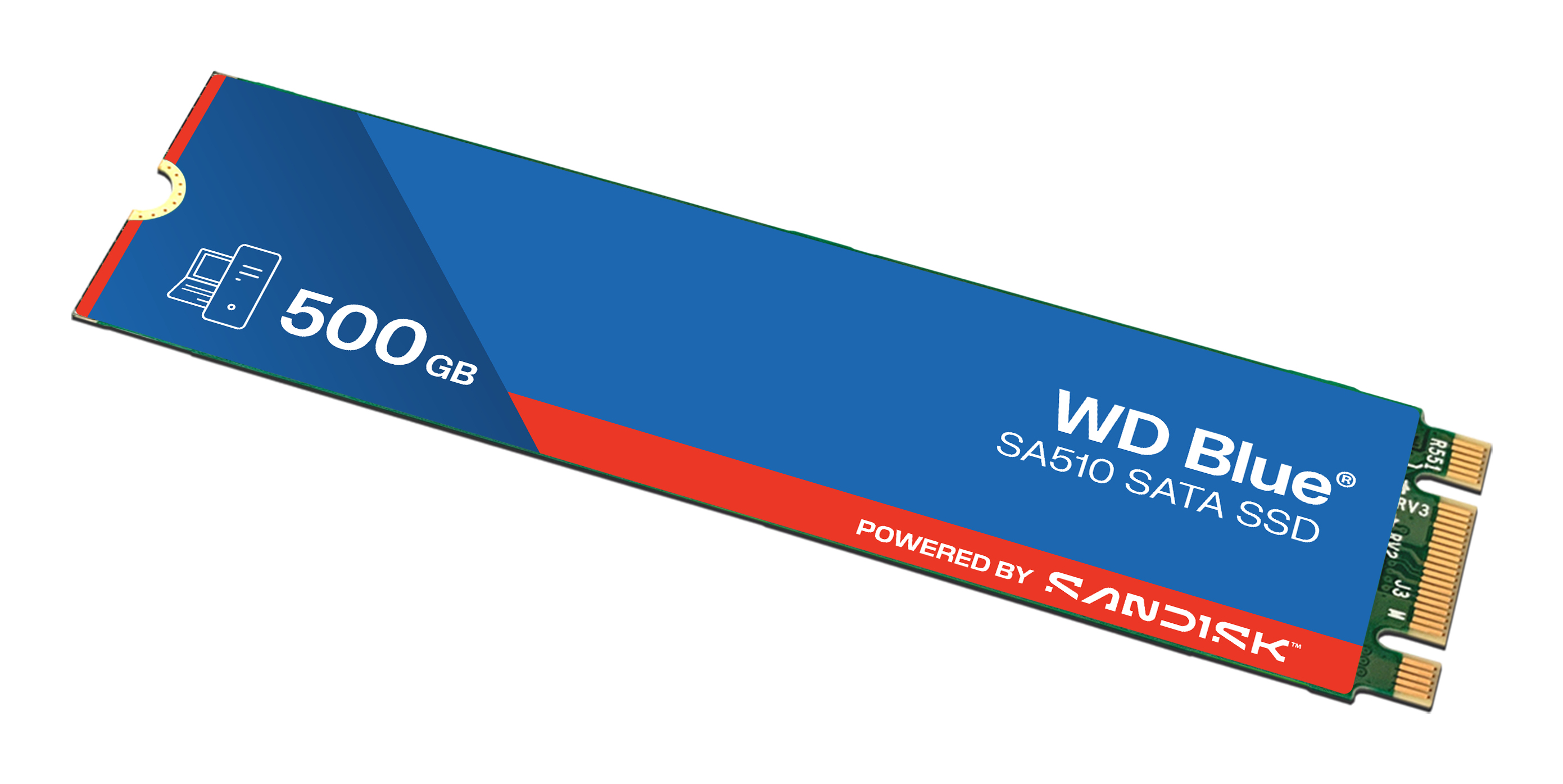 Western Digital WD Blue SA510 SSD 500GB, M.2 2280 / B-M-Key / SATA 6Gb/s