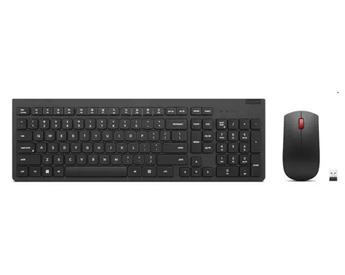 Lenovo 4X31N50712, Volle Größe (100%), Kabellos, RF Wireless, Schwarz, Maus enthalten